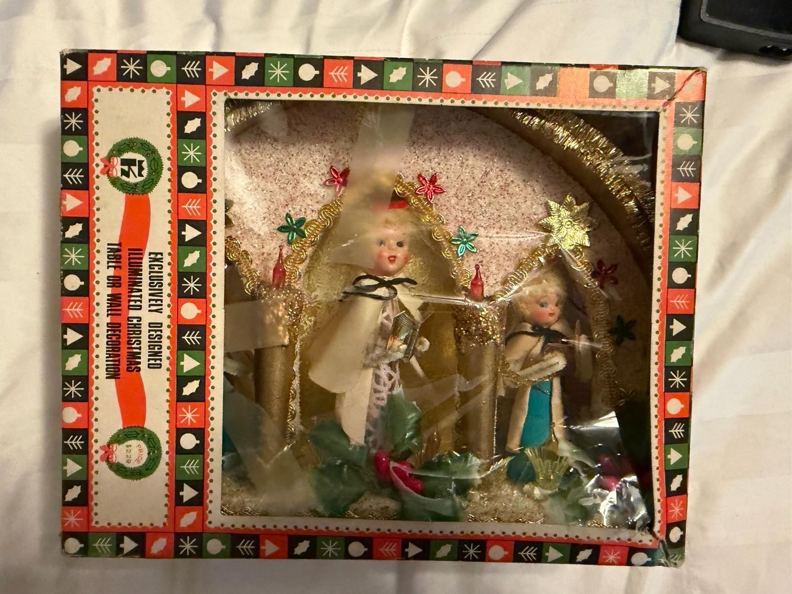Vintage 1960s King Imports Christmas Shadow Box Wall Art Wall Art Made In Japan Vintage 1960s King Imports Christmas Shadow Box Wall Art Wall Art Made In Japan