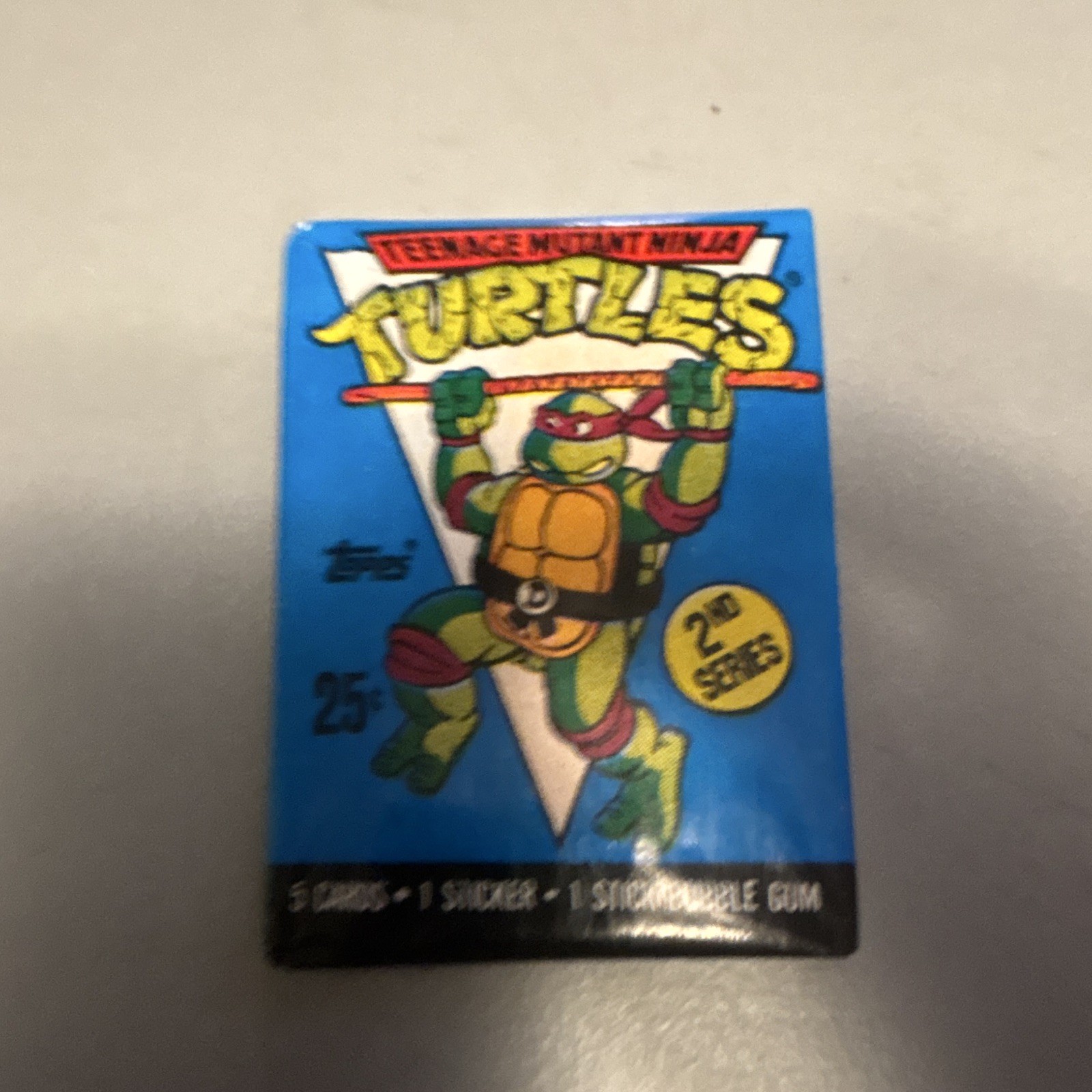 Topps 1989 TMNT 2nd Series Sealed Pack, 5 Cards + Sticker Topps 1989 TMNT 2nd Series Sealed Pack, 5 Cards + Sticker