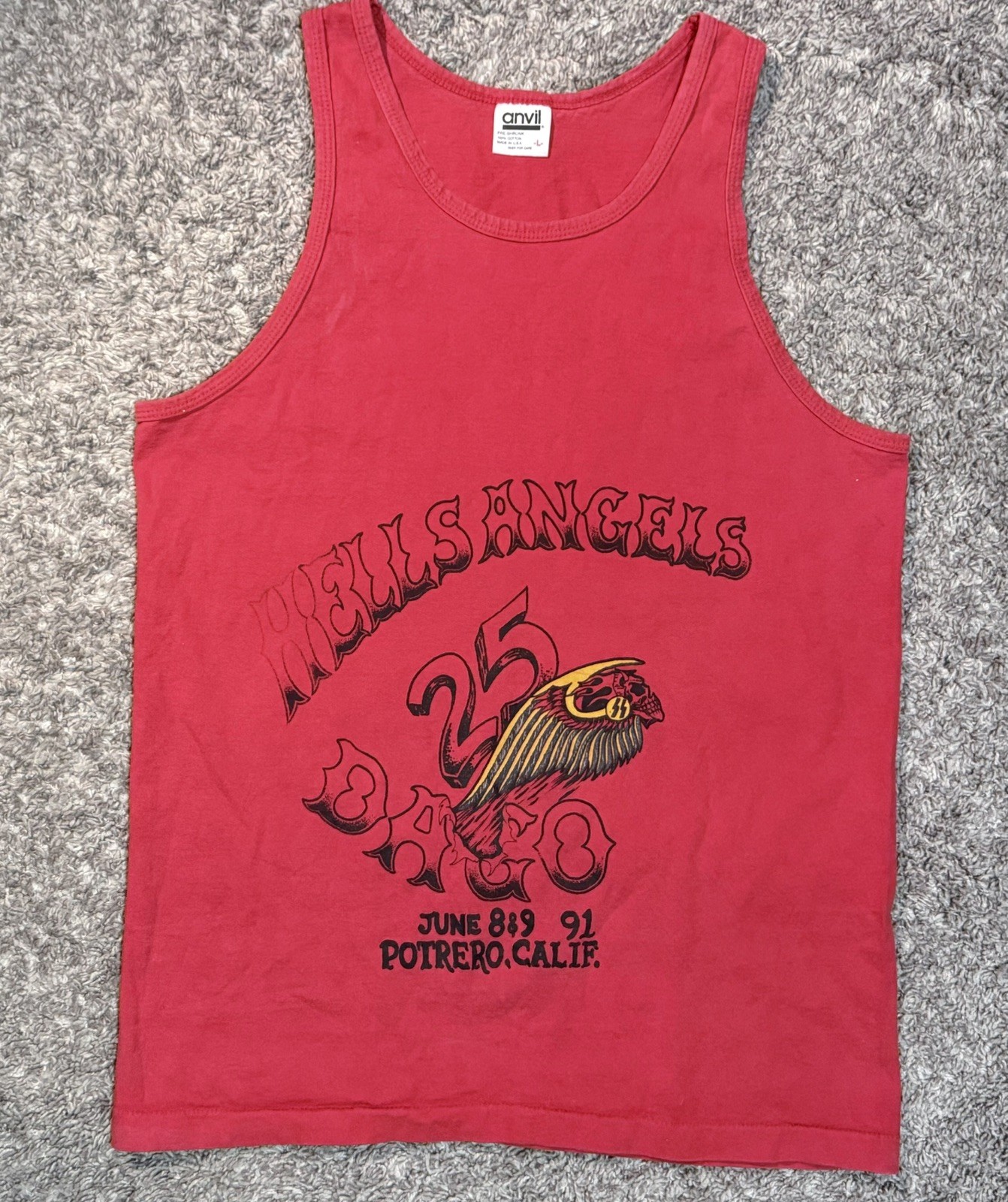 🔥ORIGINAL HELL’S ANGELS MOTORCYCLE CLUB SHIRT - VINTAGE 1991 - DAGO 25 YEARS🔥 🔥ORIGINAL HELL’S ANGELS MOTORCYCLE CLUB SHIRT - VINTAGE 1991 - DAGO 25 YEARS🔥