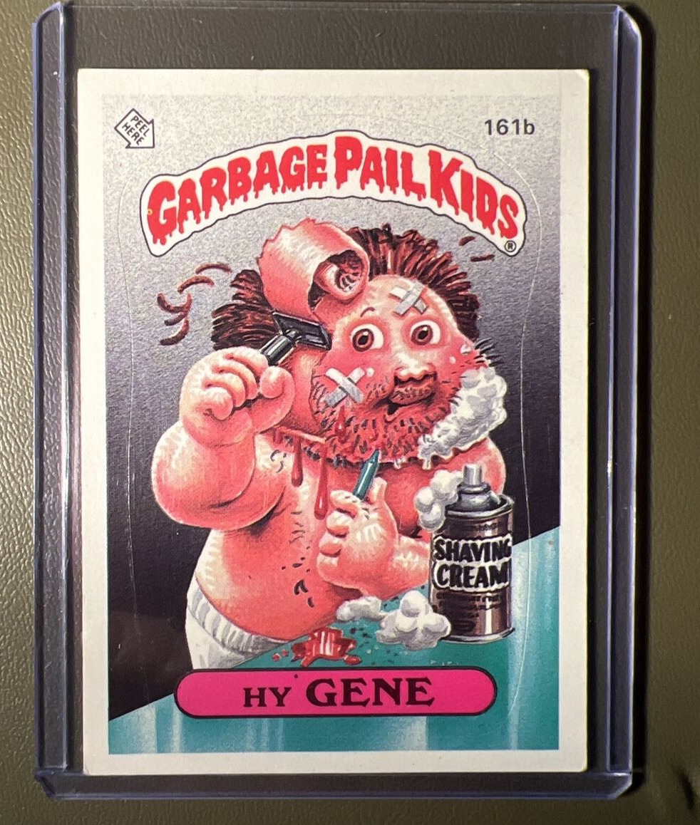 1986 VTG GPK Garbage Pail Kids - Series 4 - Hy Gene #161b - Wanted Back - NMT