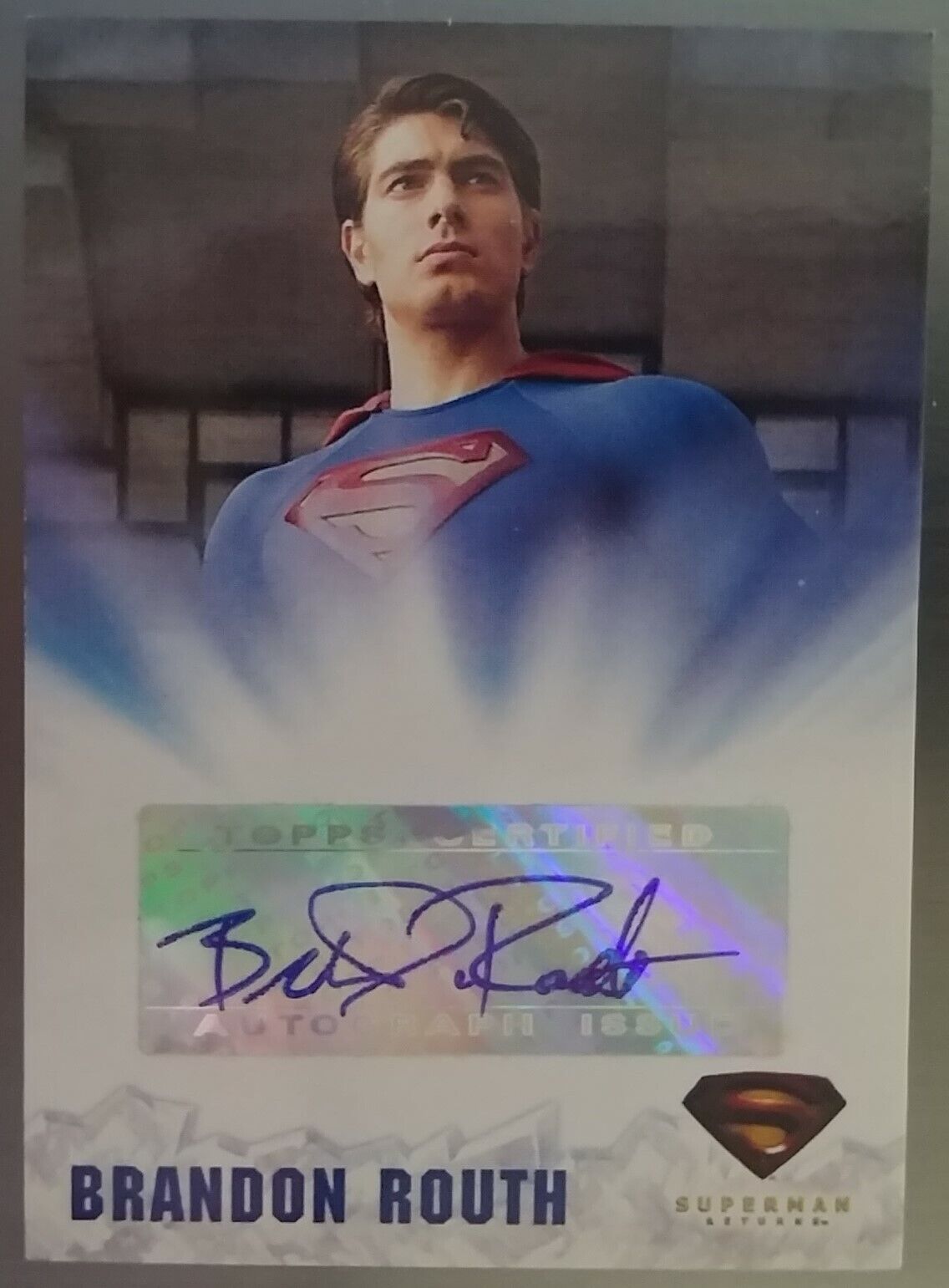 2006 Topps Superman Returns Brandon Routh Autograph