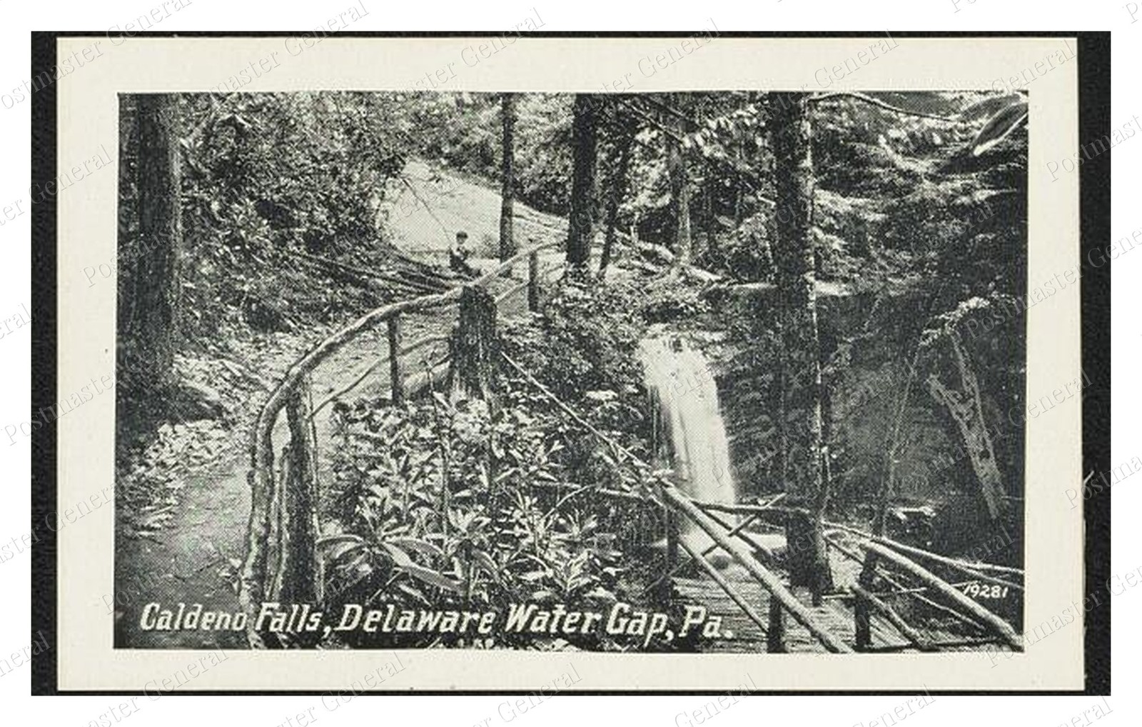 Delaware Water Gap Caldeno Falls Standard Postcard COPY RPPC Delaware Water Gap Caldeno Falls Standard Postcard COPY RPPC