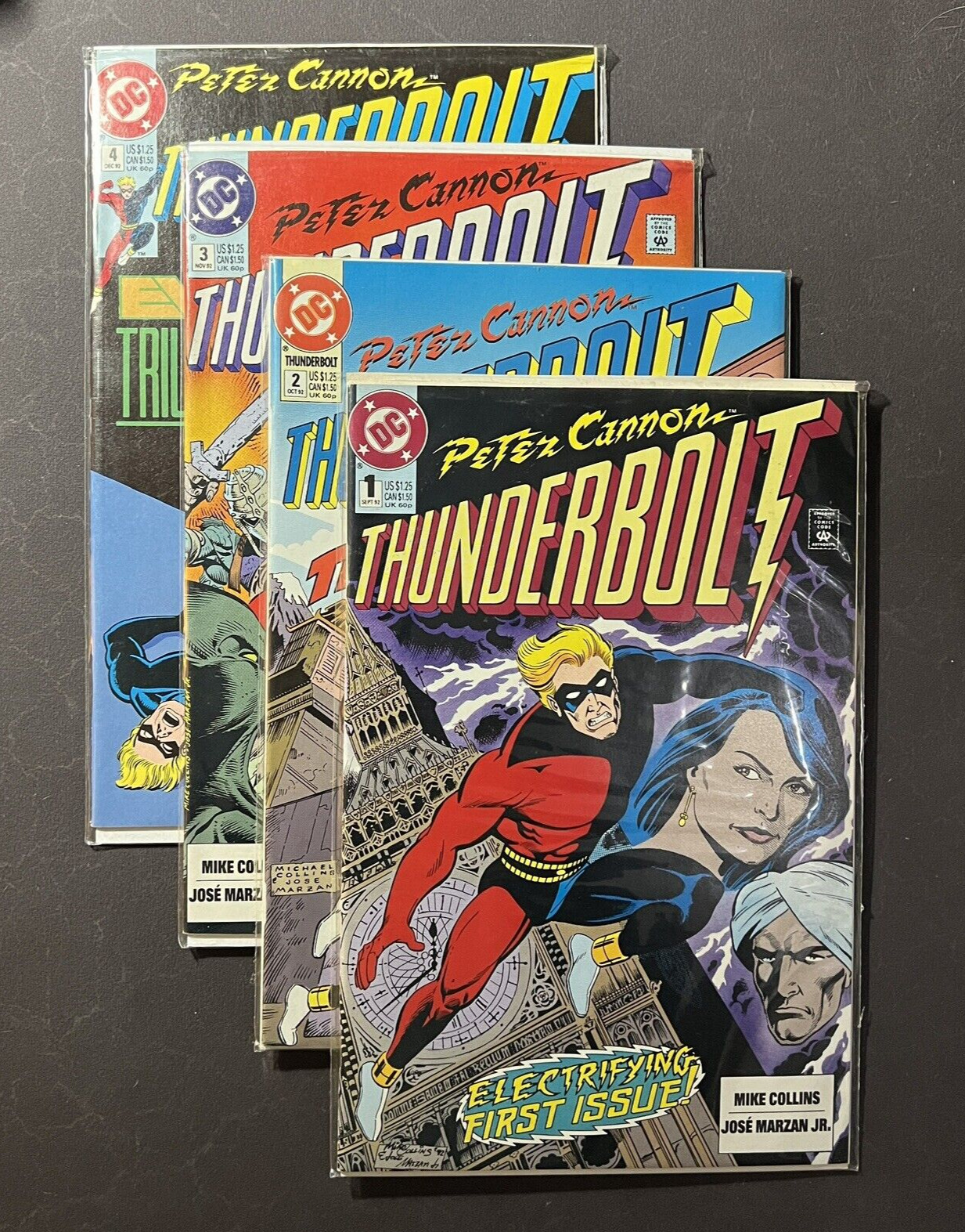 Peter Cannon Thunderbolt Series #1 - 4 DC Comics Modern Age 1992 Lot of 4