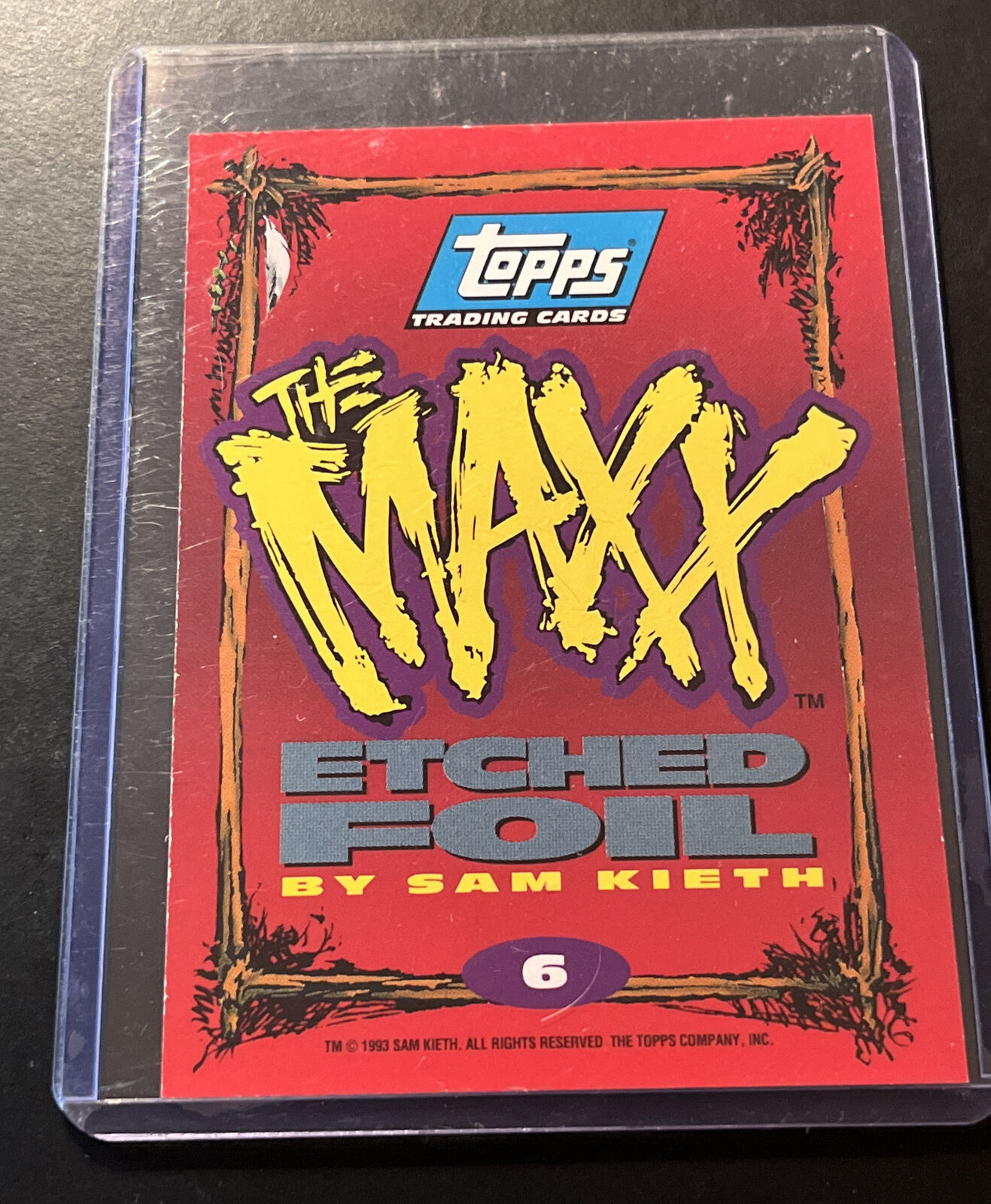 1993 The Maxx  Topps 6 Foil Chase Insert Card