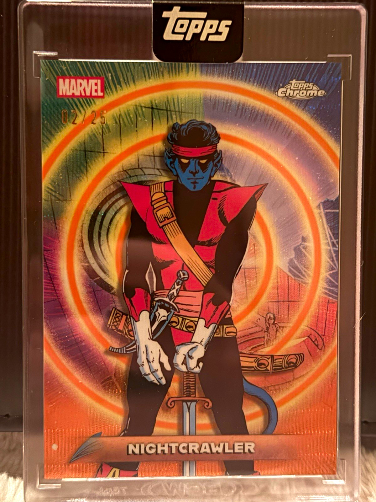 Topps 2026 Topps Chrome Marvel X-Men Nightcrawler #27 Serial Numbered /25 Topps 2026 Topps Chrome Marvel X-Men Nightcrawler #27 Serial Numbered /25