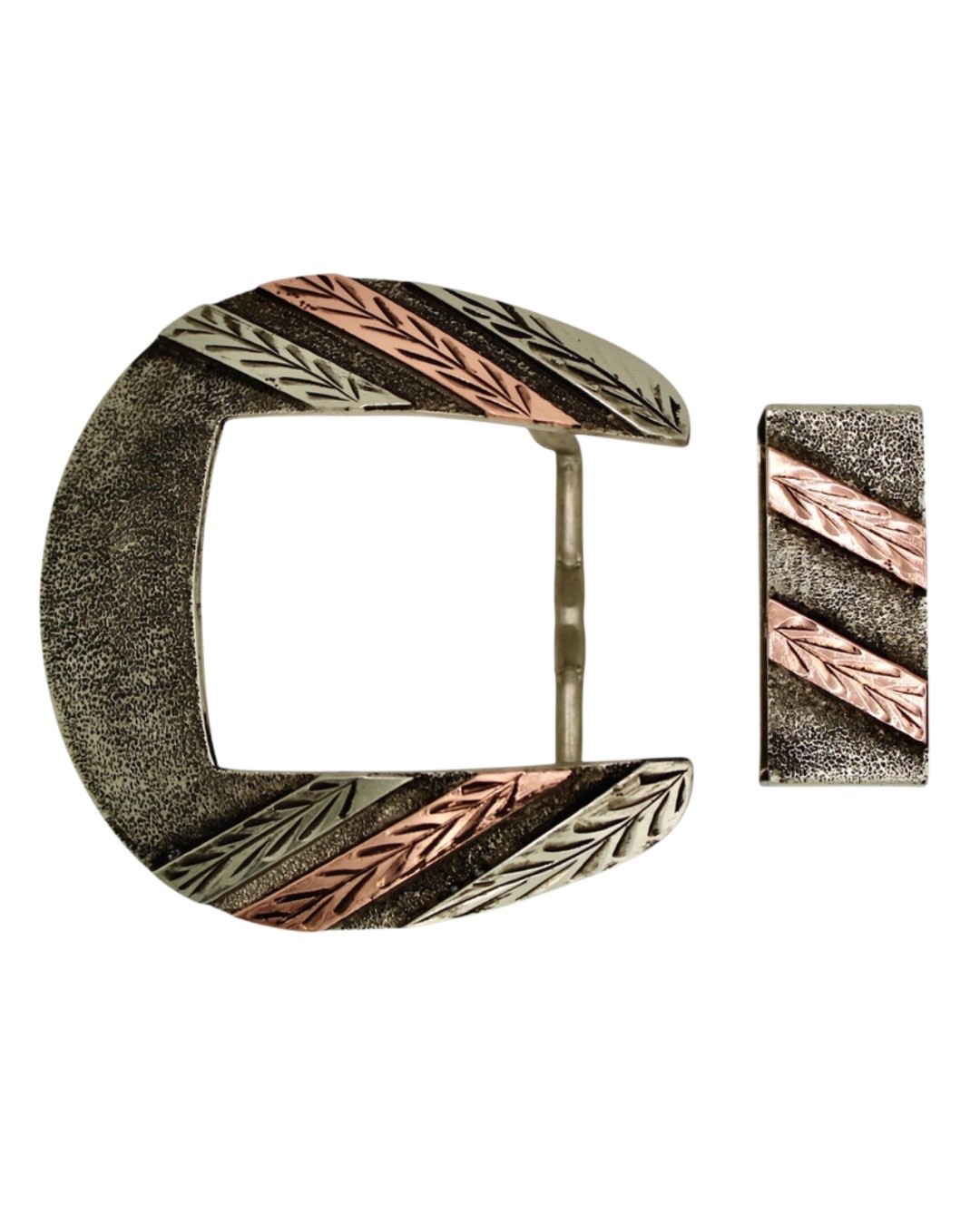 Western Ranger Belt Buckle- Hand Engraved Maverick 2 Piece Ranger