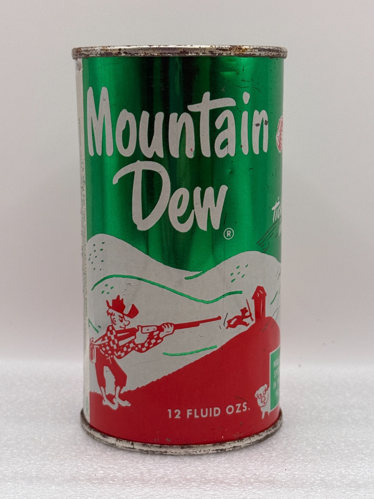 Tough Mountain Dew Hillbilly Soda Can - pre-zip code Tough Mountain Dew Hillbilly Soda Can - pre-zip code