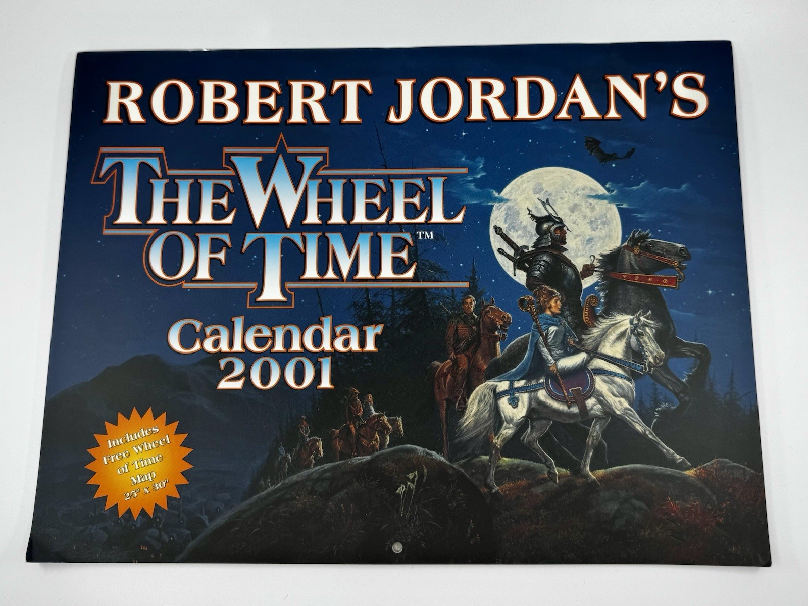 Robert Jordan’s The Wheel of Time 2001 Calendar TOR Fantasy - NEW unsealed