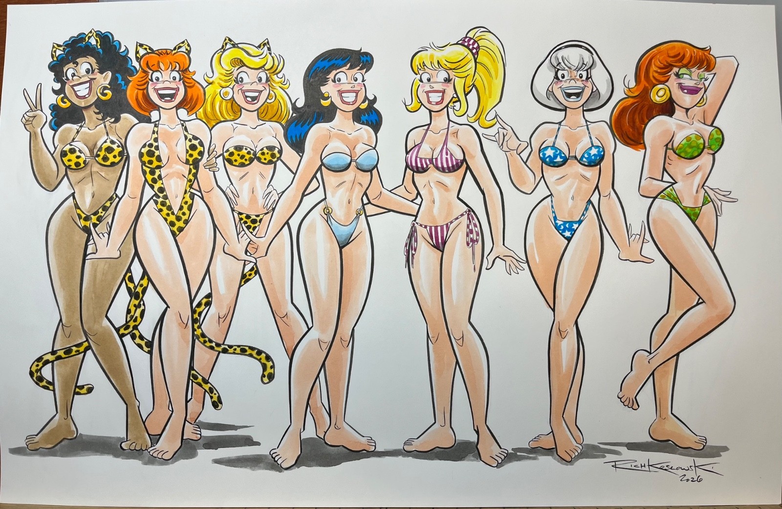 Archie Babes Original Watercolor Illustration by Rich Koslowski 11 Archie Babes Original Watercolor Illustration by Rich Koslowski 11