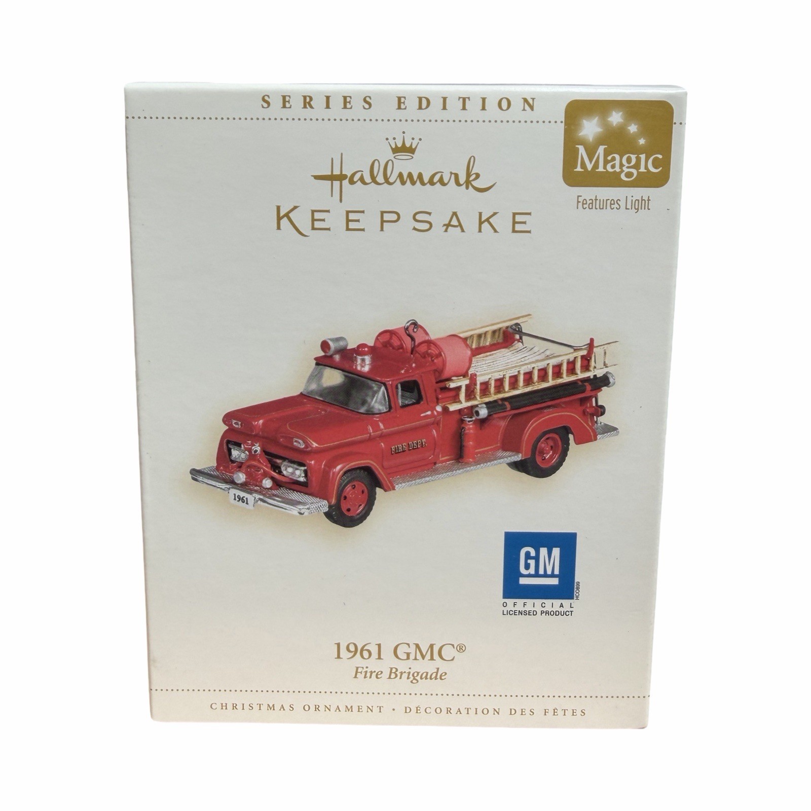 2006 Hallmark 1961 GMC Fire Brigade Ornament - 4TH In Series - Fire Truck