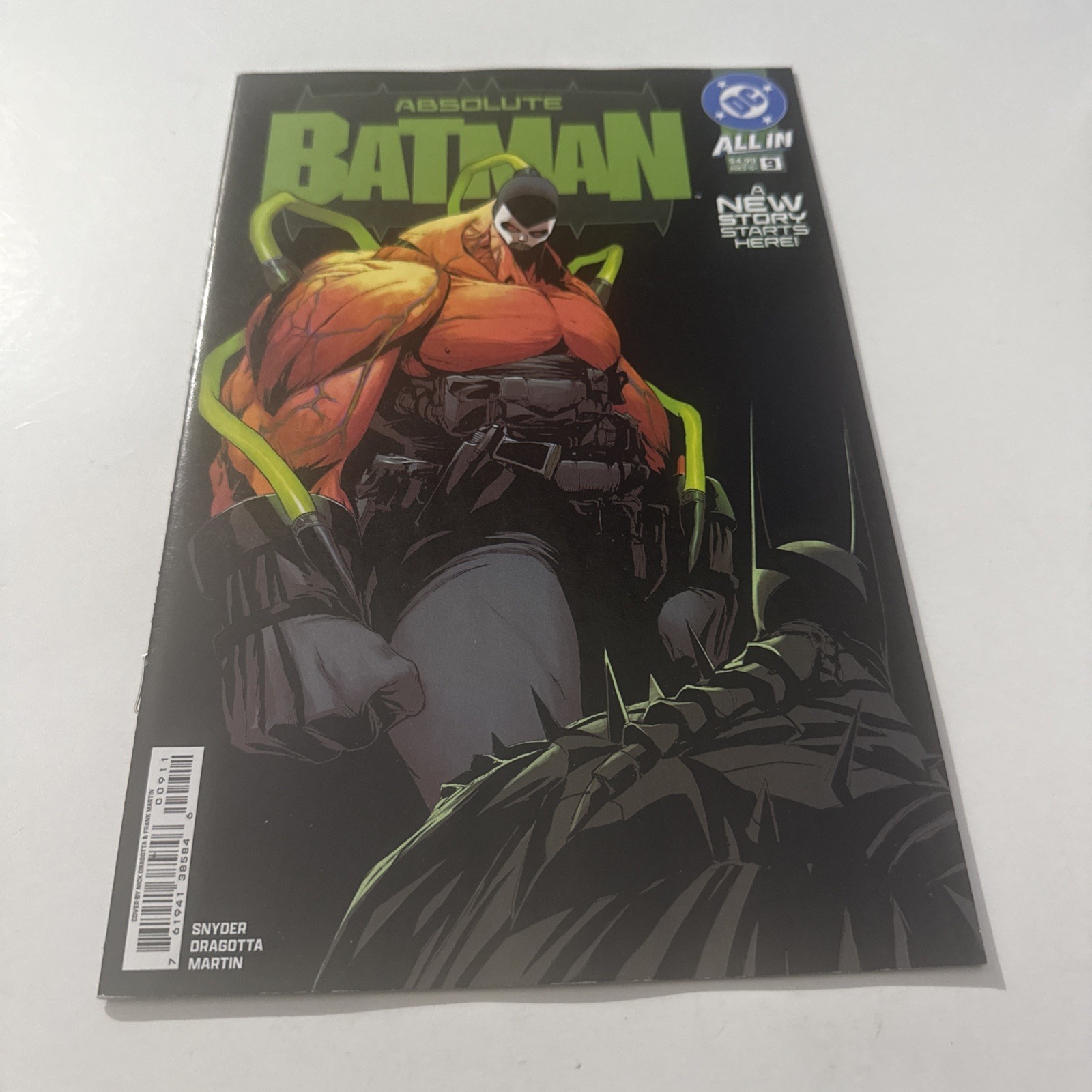 DC Comics Absolute Batman #9 1st Print Cover A Dragotta 1st App Absolute Bane NM DC Comics Absolute Batman #9 1st Print Cover A Dragotta 1st App Absolute Bane NM