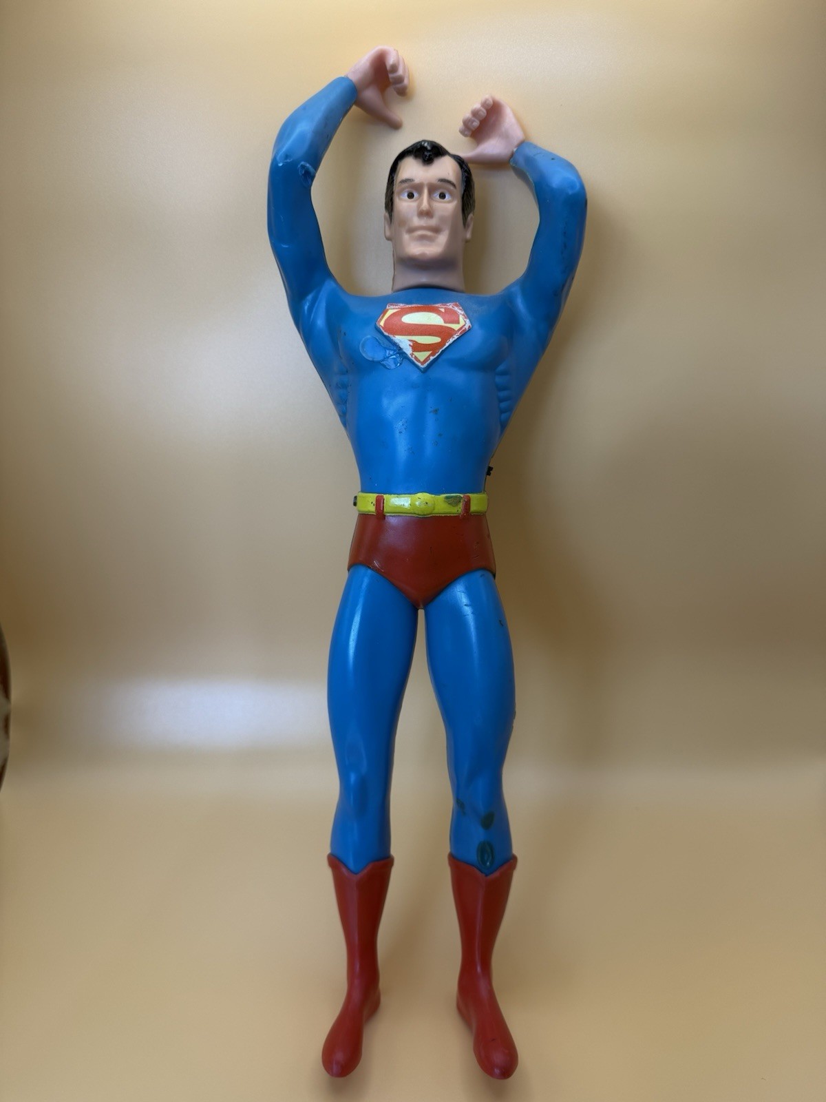Vintage 1979 Remco Energized Superman Action Figure no battery cover or cape Vintage 1979 Remco Energized Superman Action Figure no battery cover or cape