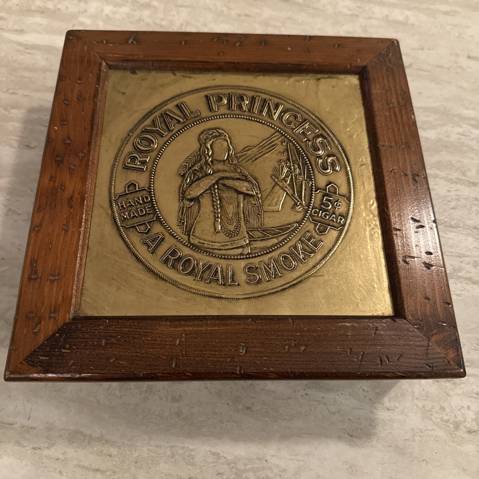 Vintage Cigar Box Royal Princess Advertising Tobacco Box