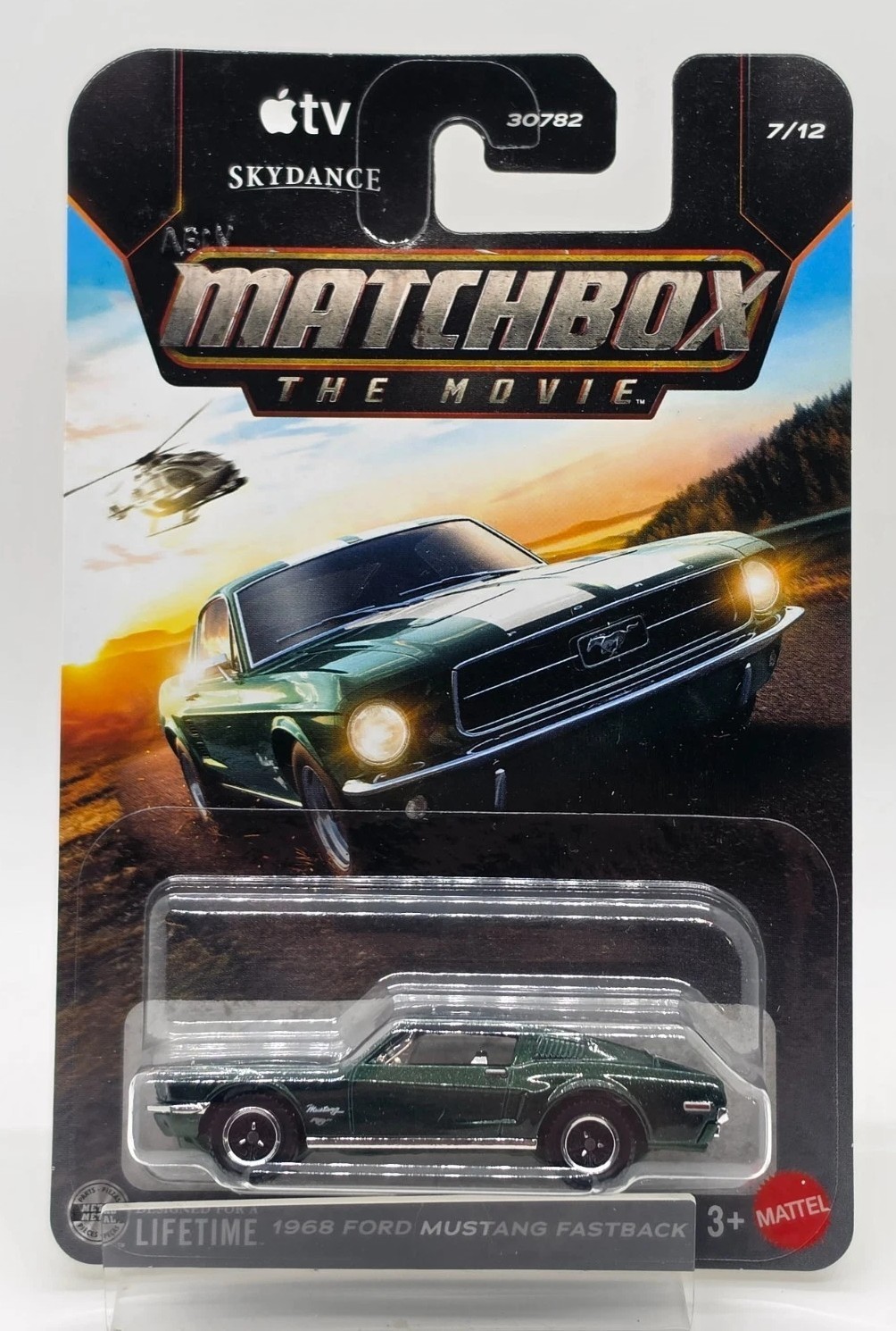 2026 Matchbox The Movie 1968 Ford Mustang Fastback Highland Green 7/12 2026 Matchbox The Movie 1968 Ford Mustang Fastback Highland Green 7/12