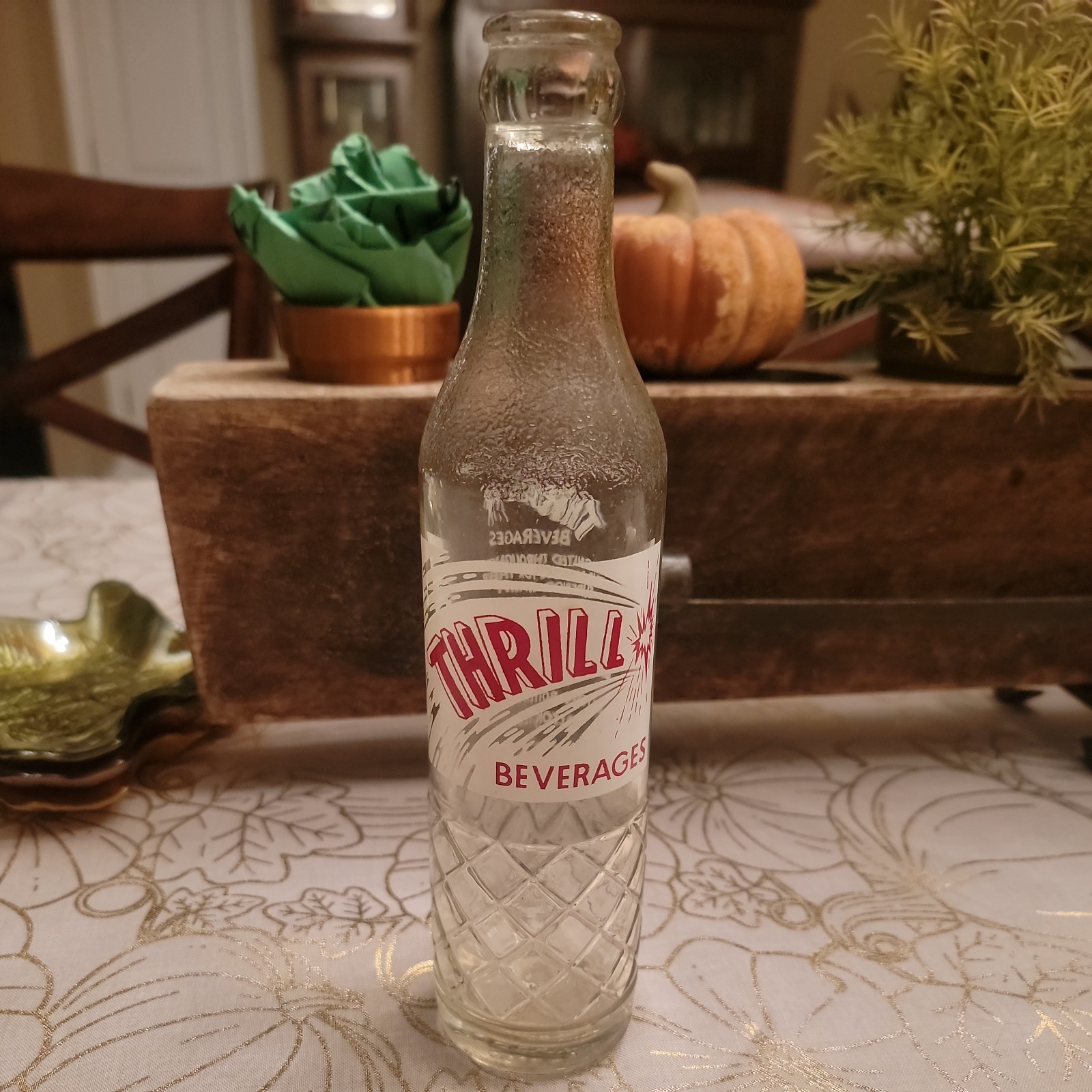 EXTREMELY RARE THRILL BEVERAGES ACL SODA BOTTLE ALTON ILLINOIS EXTREMELY RARE THRILL BEVERAGES ACL SODA BOTTLE ALTON ILLINOIS