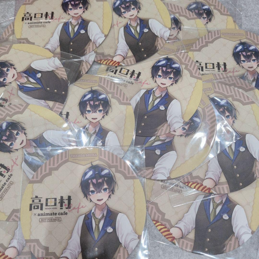Takada Village Collaboration Cafe Coaster Set 20 Pcs Unused Versatile Japanese
