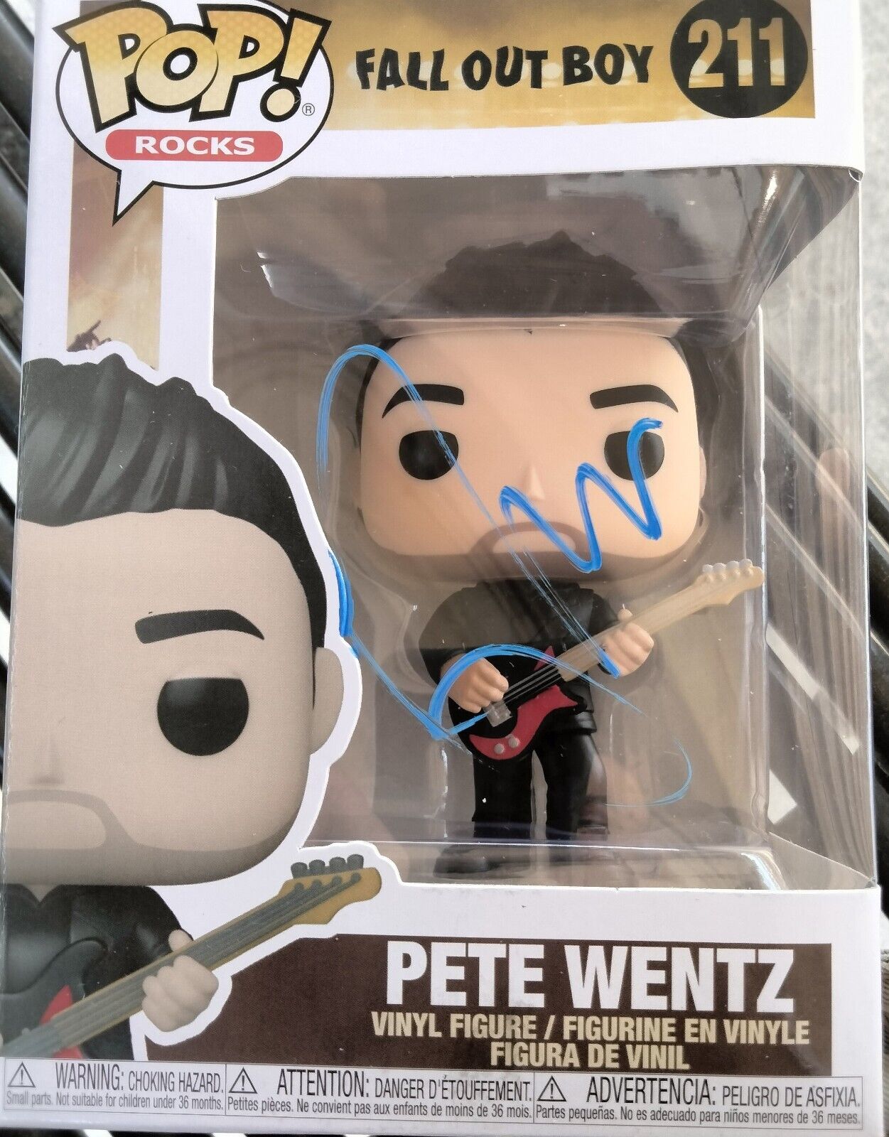 PETE WENTZ-- FALL OUT BOY SIGNED FUNKO POP
