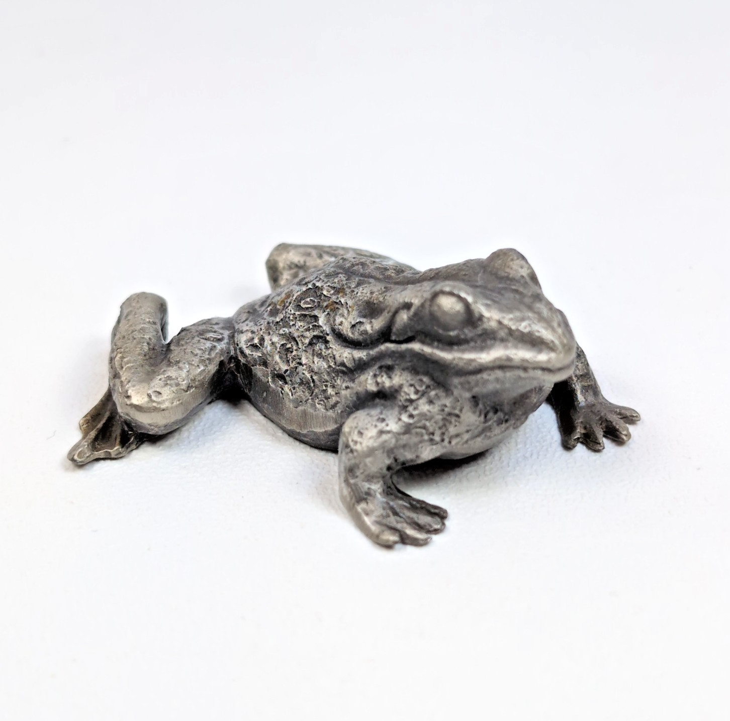 Vintage Hudson Fine Pewter Frog Toad Noah’s Ark Collection Mini Collectible USA