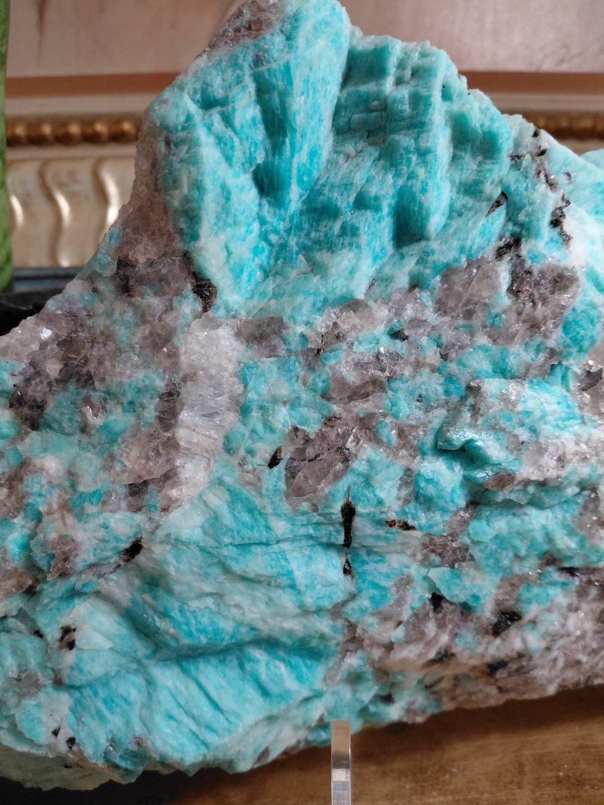 Amazonite Rough Display Natural Rough Amazonite 13 lb #E9222 Amazonite Rough Display Natural Rough Amazonite 13 lb #E9222