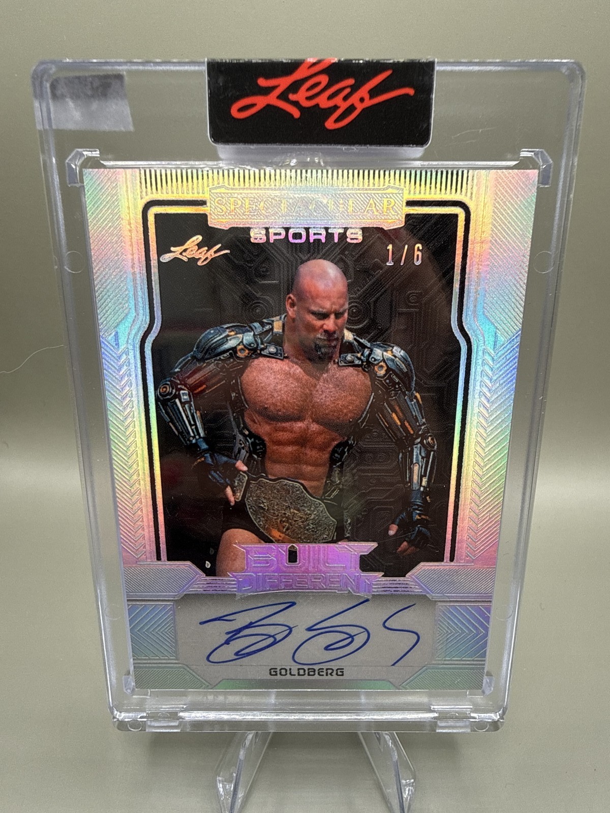 2026 Leaf Spectacular built different Goldberg #bds-g1 on card auto /6 ssp 2026 Leaf Spectacular built different Goldberg #bds-g1 on card auto /6 ssp