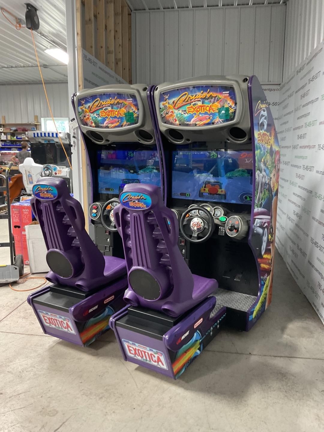 Linked Cruis'n Exotica by COIN-OP Sit-Down Driving Arcade Video Game