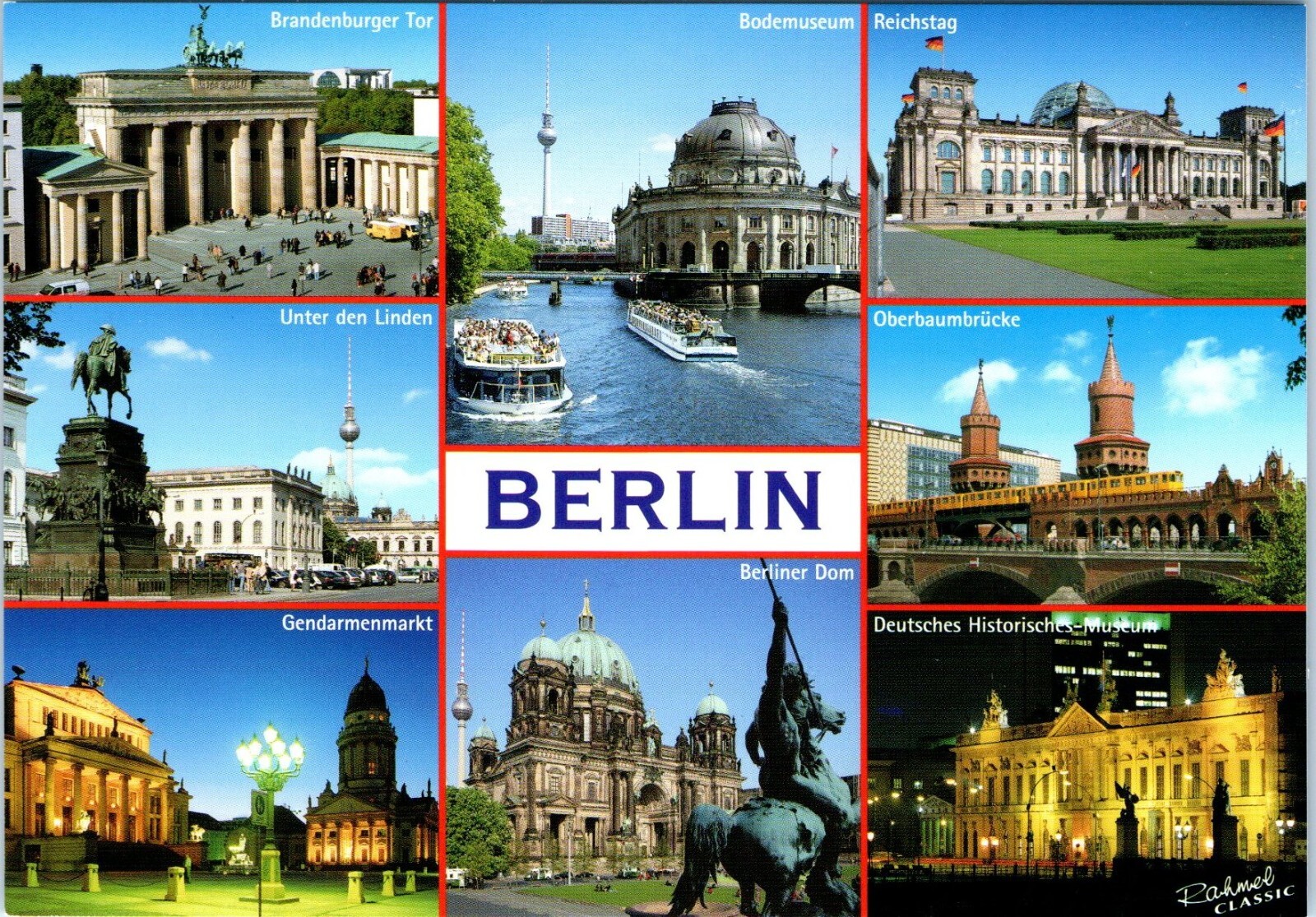 Berlin the Capitol of Germany Multiview Postcard Berlin the Capitol of Germany Multiview Postcard