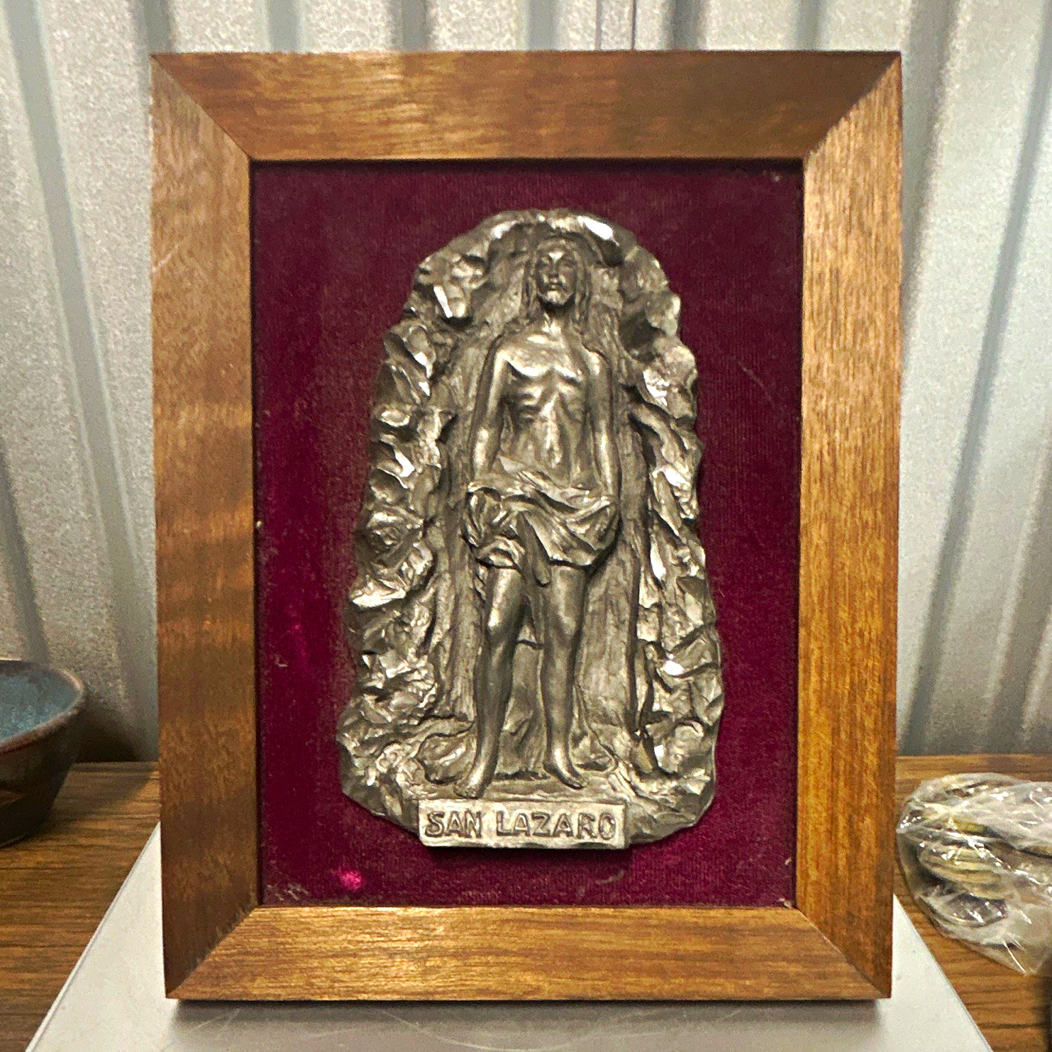 Saint Lazarus / San Lazaro Pewter Peltro cesselato a Mano made in Italy Saint Lazarus / San Lazaro Pewter Peltro cesselato a Mano made in Italy