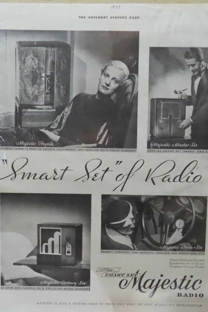 Vintage 1930's Radio Print Ads - Majestic, Crosley, GE Vintage 1930's Radio Print Ads - Majestic, Crosley, GE
