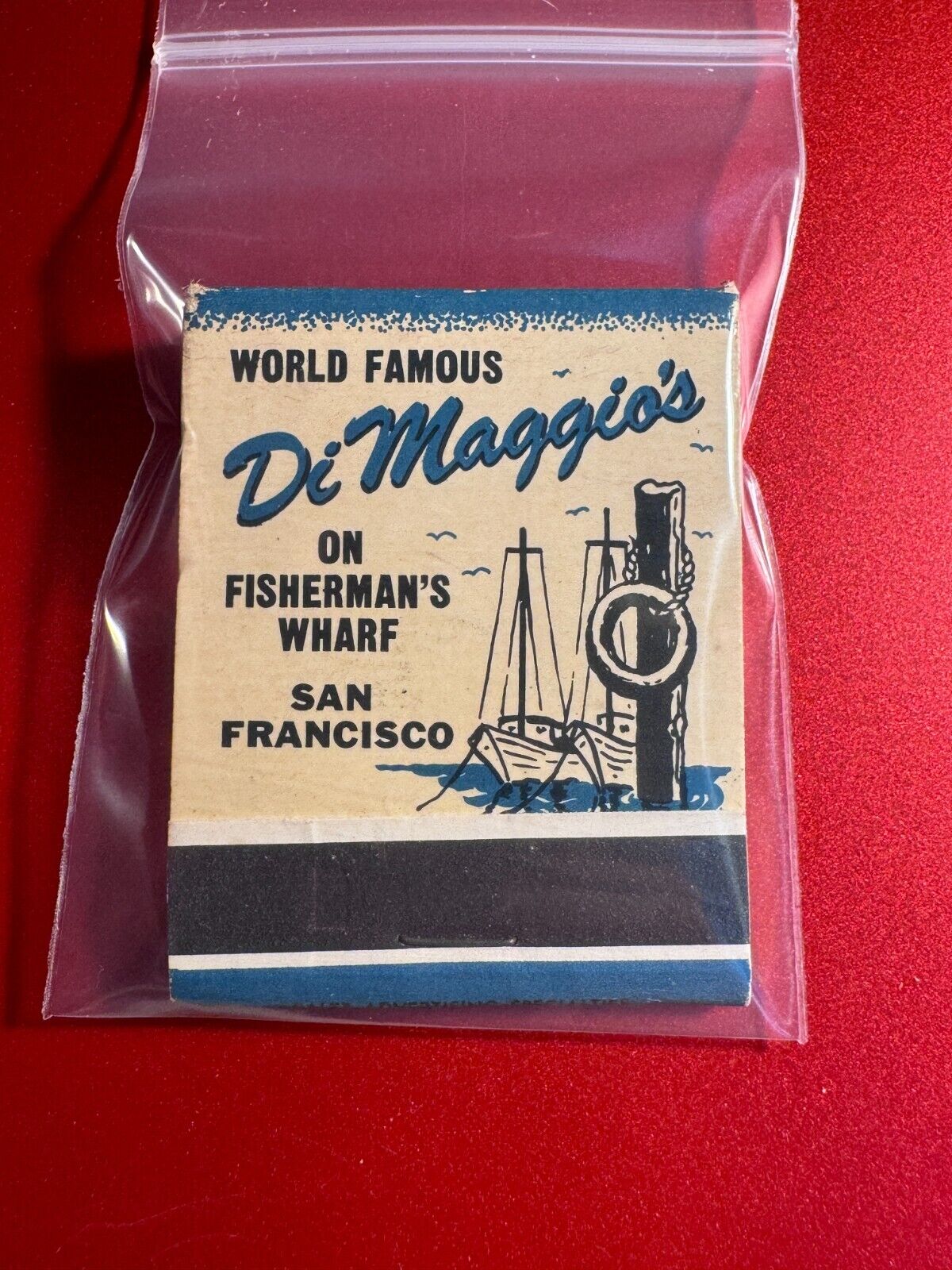 MATCHBOOK - DI MAGGIO'S ON THE FISHERMAN'S WHARF - SAN FRANCISCO, CA - UNSTRUCK