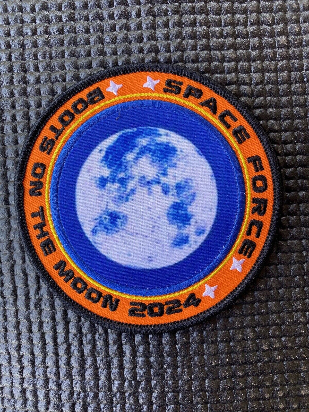 US SPACE FORCE PATCH - NASA ARTEMIS 2024 BOOTS ON THE MOON- 3.5”