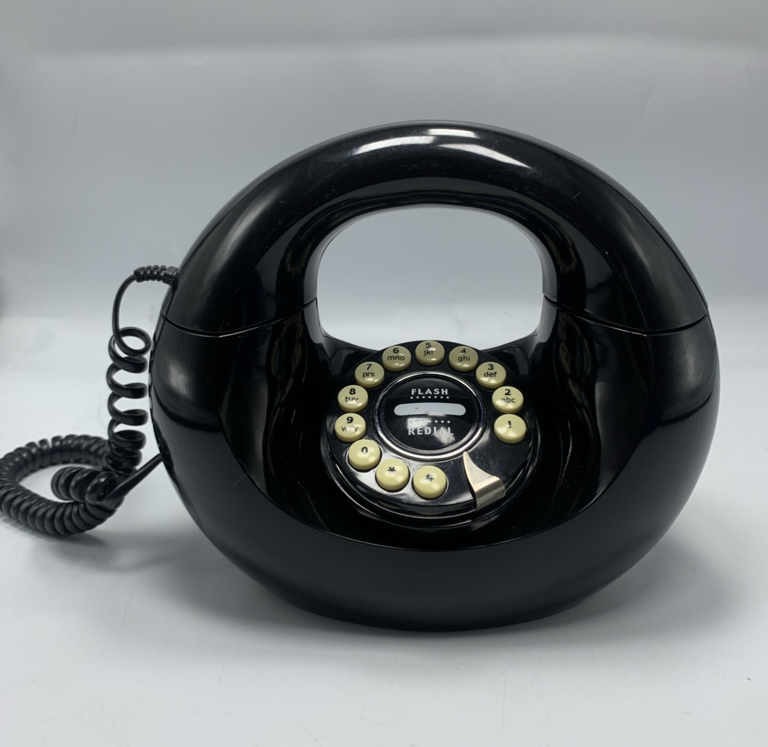 Vintage 1970s Polyconcept Pushbutton Handbag Telephone Retro • Black • Vintage 1970s Polyconcept Pushbutton Handbag Telephone Retro • Black •