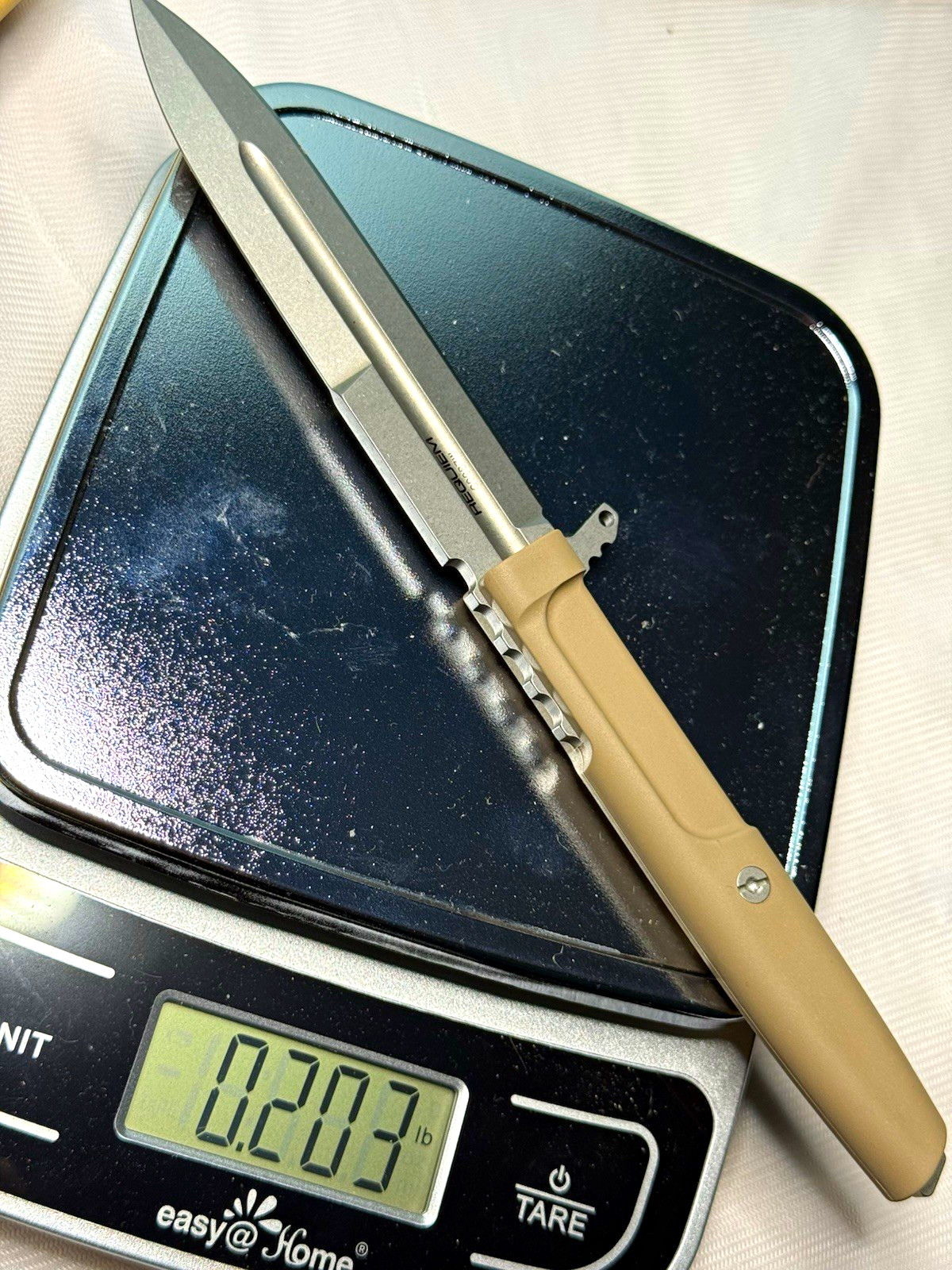Extrema Ratio REQUIEM C0987W Desert Fixed Blade N690 Italy Tactical Knife NOS Extrema Ratio REQUIEM C0987W Desert Fixed Blade N690 Italy Tactical Knife NOS