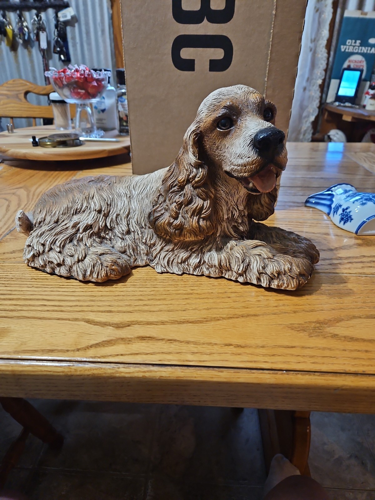 Vintage HOMCO Resin Cocker Spaniel Dog Statue Figurine 1986 Large 7 Vintage HOMCO Resin Cocker Spaniel Dog Statue Figurine 1986 Large 7