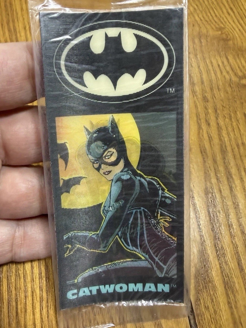 Vintage 1992 Batman Returns Catwoman Ralston Cereal Premium Bookmark 3D Sealed Vintage 1992 Batman Returns Catwoman Ralston Cereal Premium Bookmark 3D Sealed