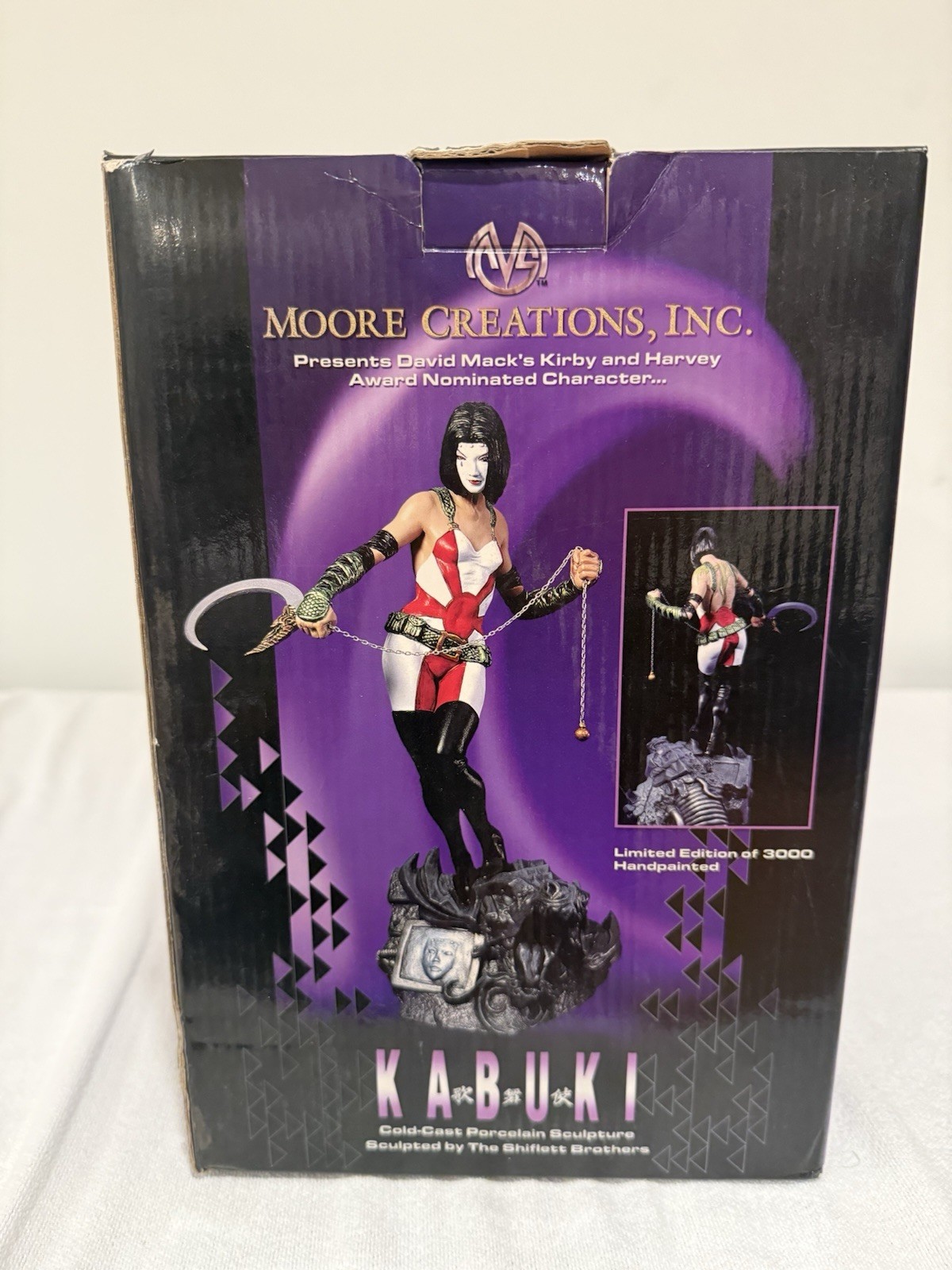 MIB KABUKI Moore Creations Porcelain Sculpture Comic Full Figure Statue MIB KABUKI Moore Creations Porcelain Sculpture Comic Full Figure Statue