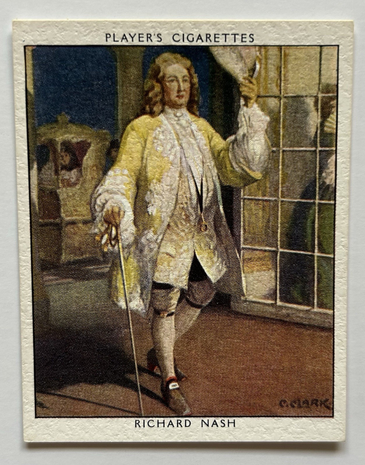 Player’s Dandies Richard Nash Beau Nash Large Tobacco Card CC13 Player’s Dandies Richard Nash Beau Nash Large Tobacco Card CC13