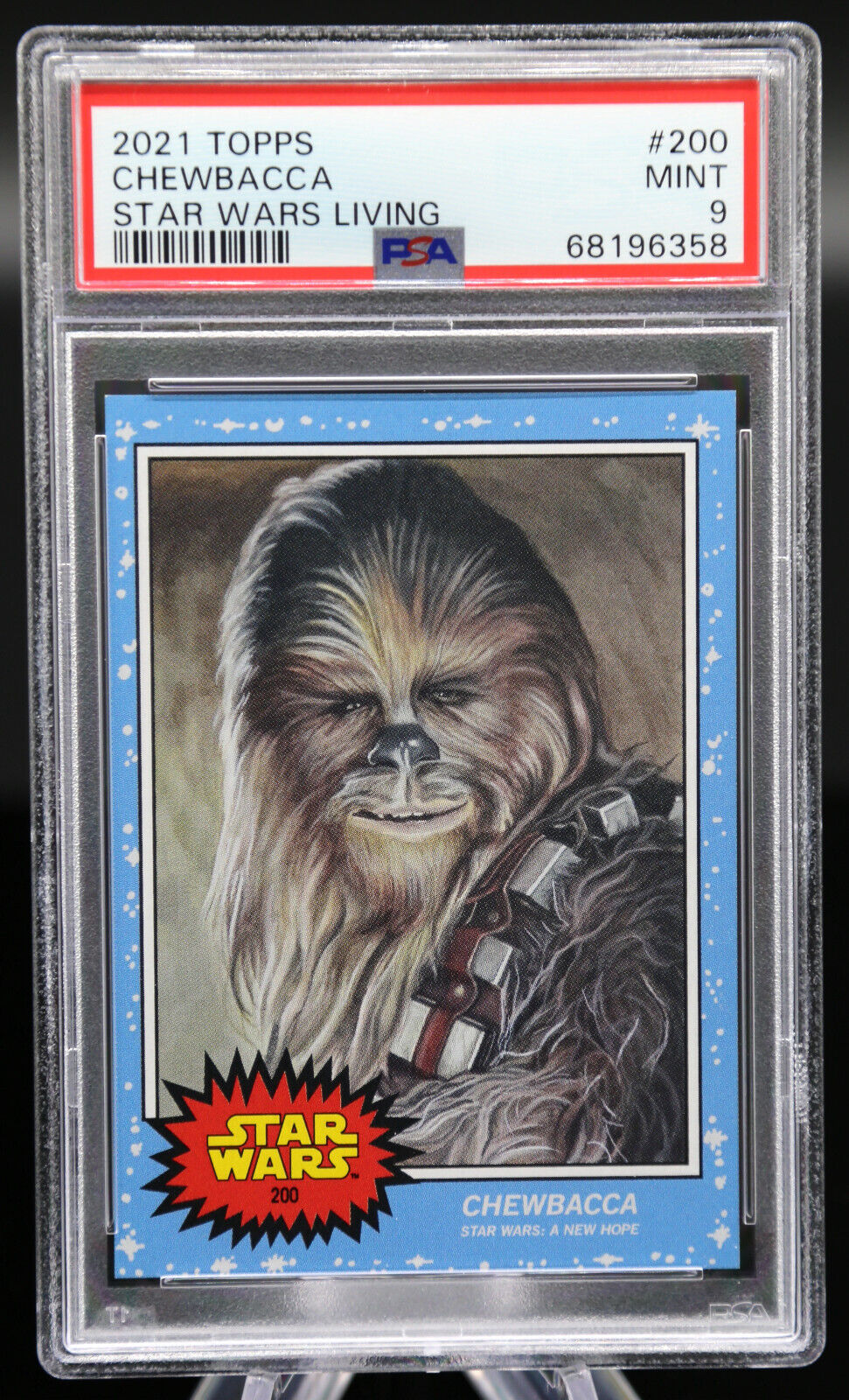 2021 Topps Star Wars Living CHEWBACCA #200 A New Hope SP PSA 9 Mint ✨ 🎬