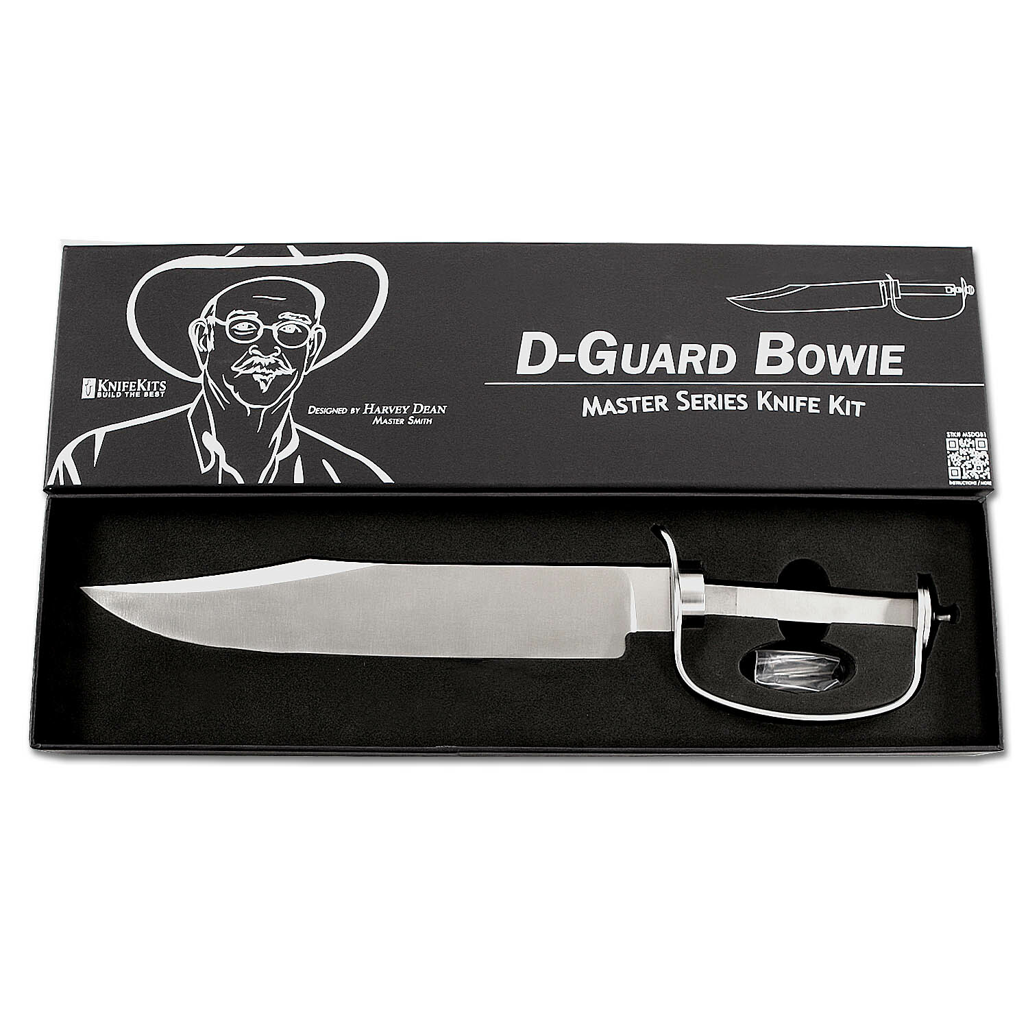D-Guard Bowie - Master Series Fixed Blade Knife Kit - (Designed by Harvey Dean) D-Guard Bowie - Master Series Fixed Blade Knife Kit - (Designed by Harvey Dean)