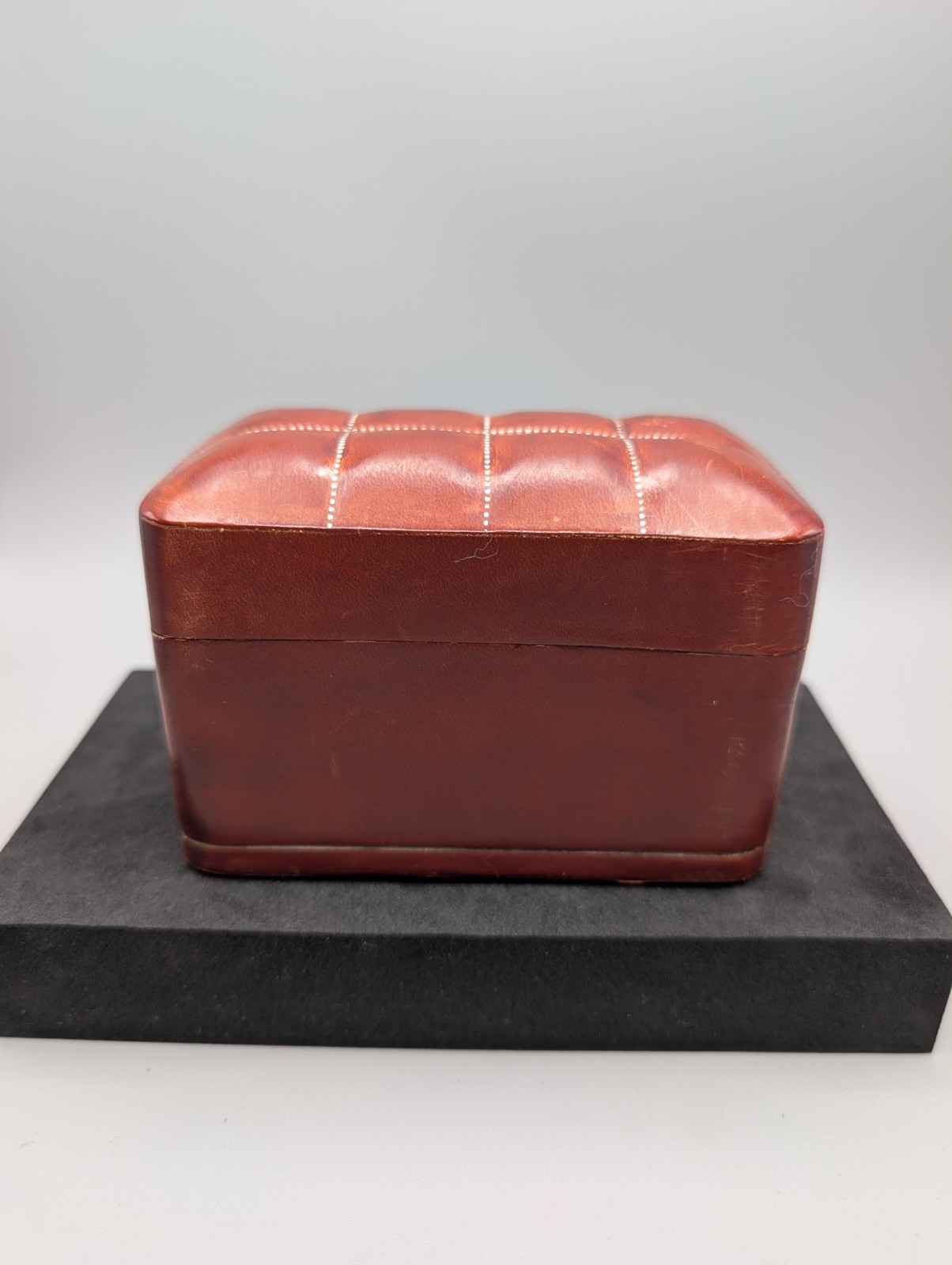 Vintage Italian Florence Leather Playing Card Box w/ 2 Decks Napoleon RMN France