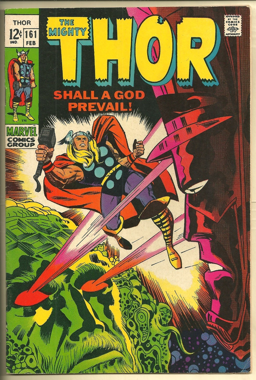 The Mighty Thor #161 VF (1969) Origin of Galactus vs. Ego the Living Planet