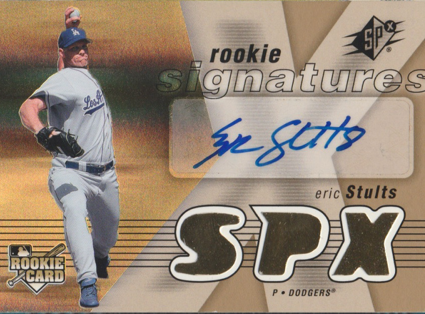 Eric Stults 2007 UD SPx Rookie RC auto autograph card 145
