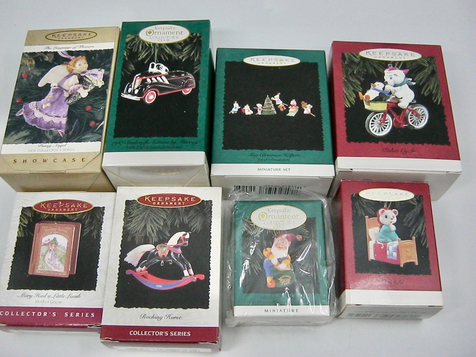 8 Hallmark Vintage 1996 Christmas Ornaments Original Boxes w/Price Tabs Keepsake 8 Hallmark Vintage 1996 Christmas Ornaments Original Boxes w/Price Tabs Keepsake