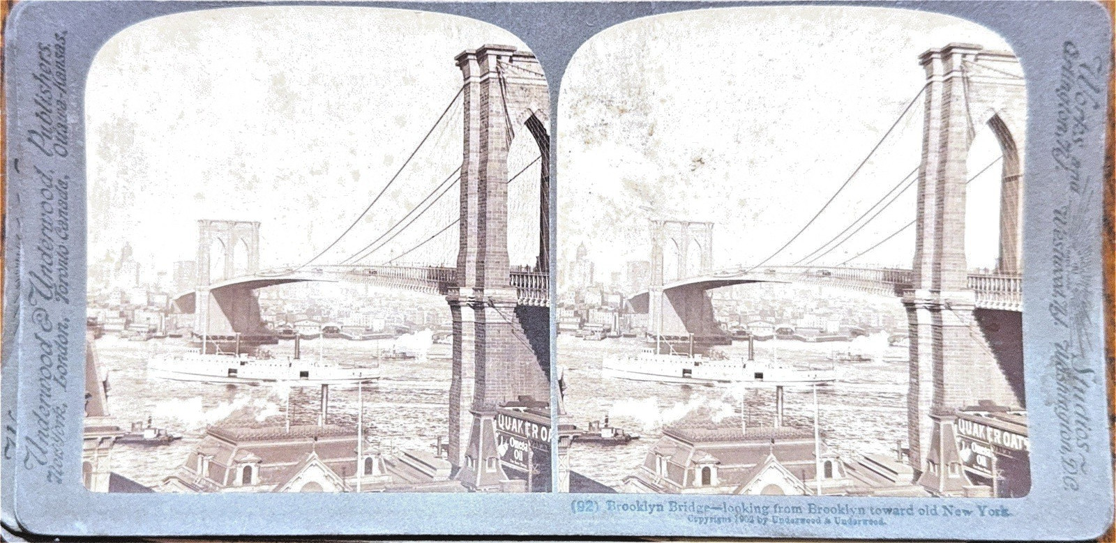 Antique Stereoview Lot Brooklyn Bridge Grand Canyon Yosemite 1899-1903 605s