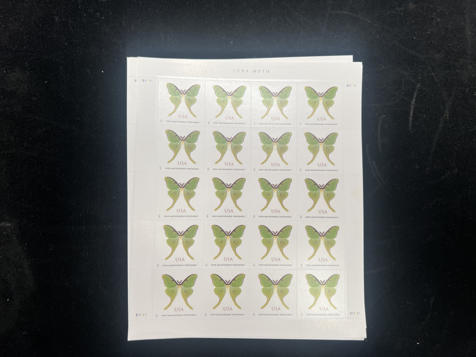 2025 Luna Moth Non-Machineable-20 Pcs Per Sheet, 5 Sheets, Total 100 Pcs 2025 Luna Moth Non-Machineable-20 Pcs Per Sheet, 5 Sheets, Total 100 Pcs