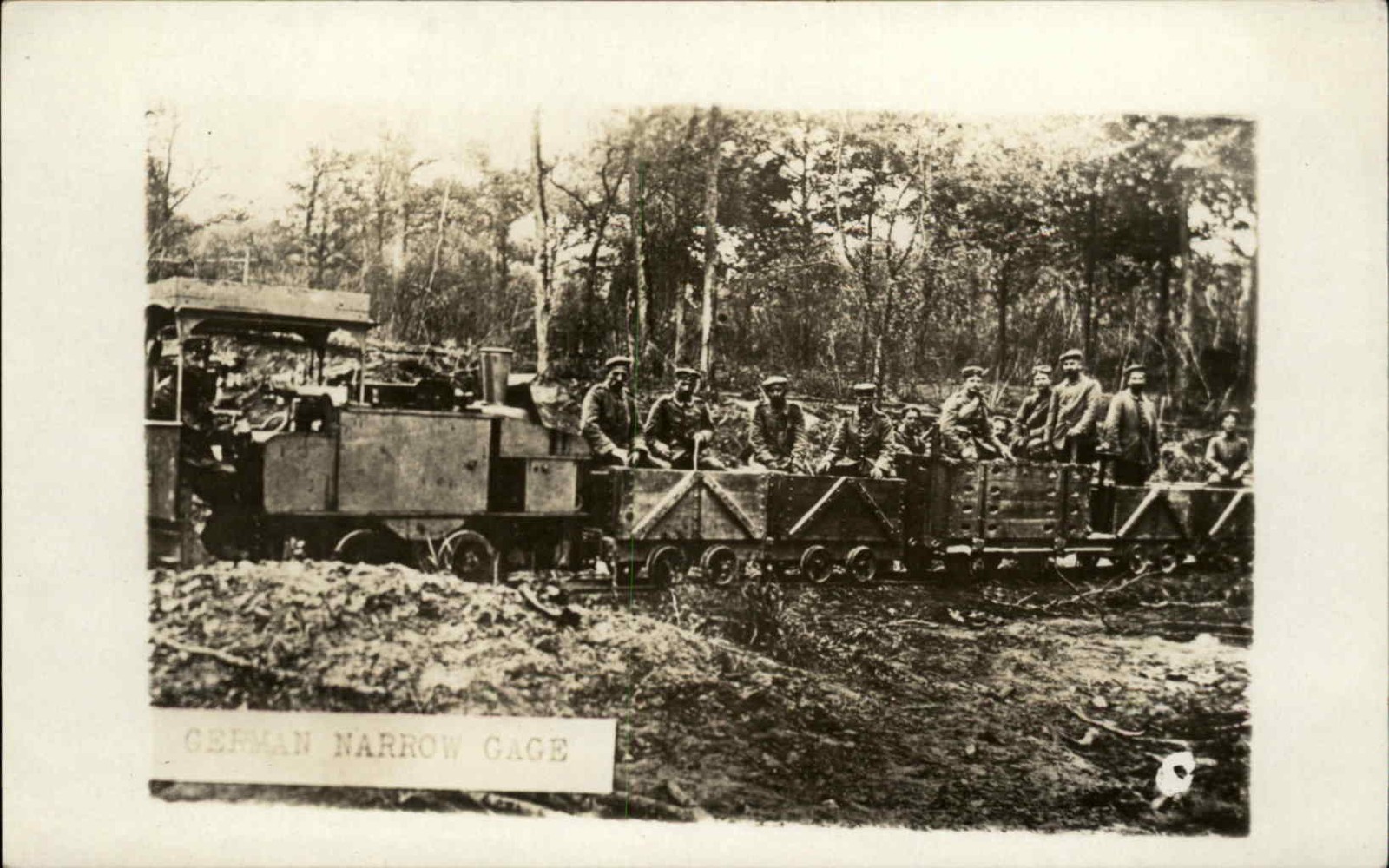 German POWs Prisoners of War??? Narrow Gauge RR WWI c1918 Vintage RPPC German POWs Prisoners of War??? Narrow Gauge RR WWI c1918 Vintage RPPC