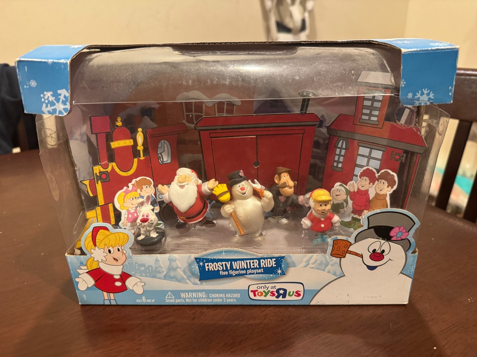 Frosty the Snowman Winter Ride Figurine Set Rankin Bass Toys R Us 2013 NEW