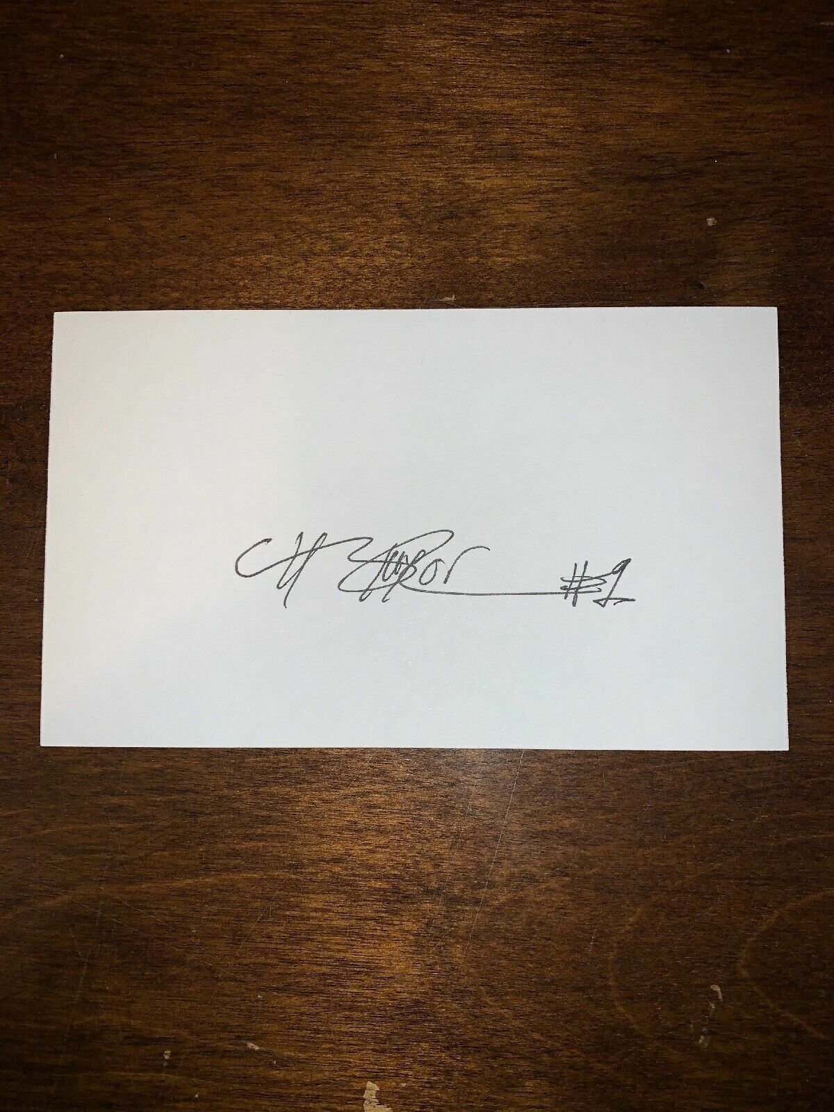 CHRIS TAYLOR - BASKETBALL - AUTOGRAPH SIGNED - INDEX CARD -AUTHENTIC -C2240