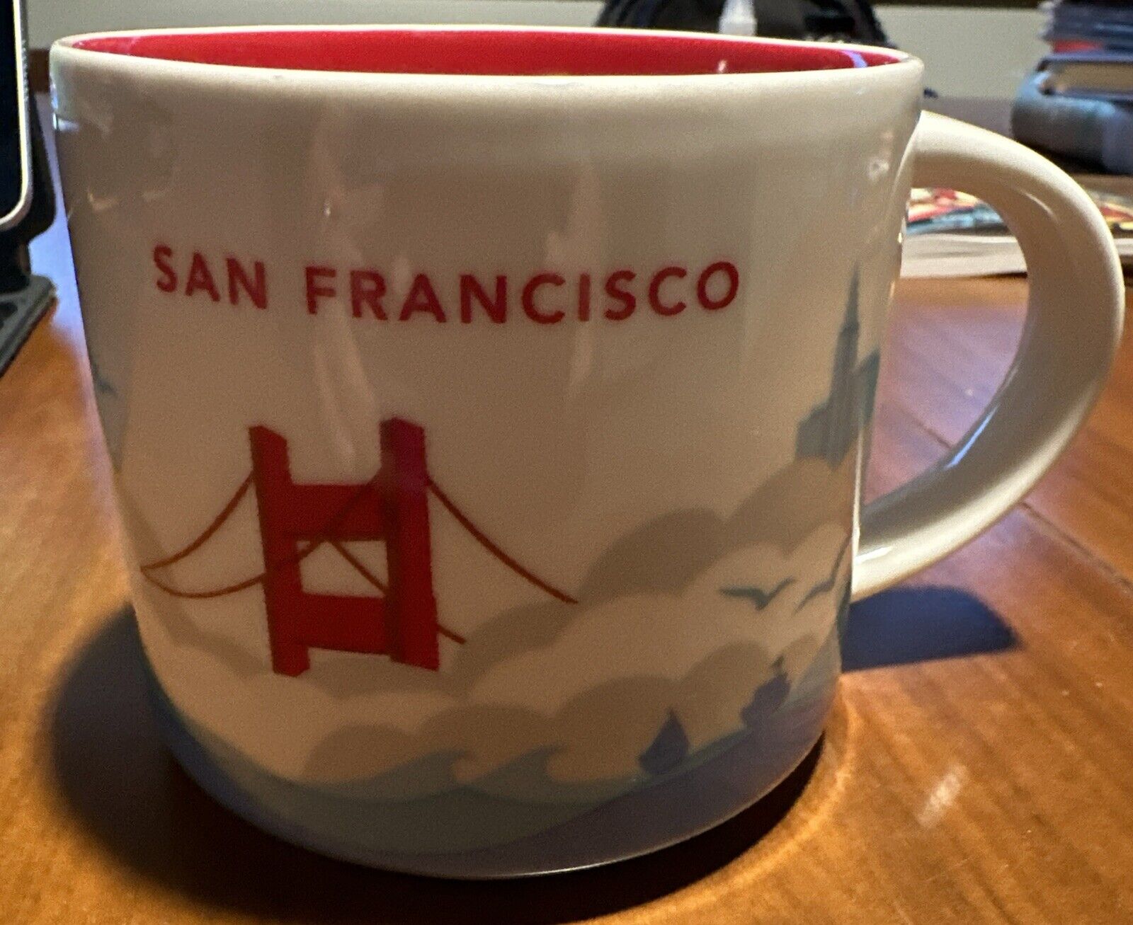 Starbucks You Are Here San Francisco Golden Gate  2016 Coffee Mug Tea Cup 14 oz