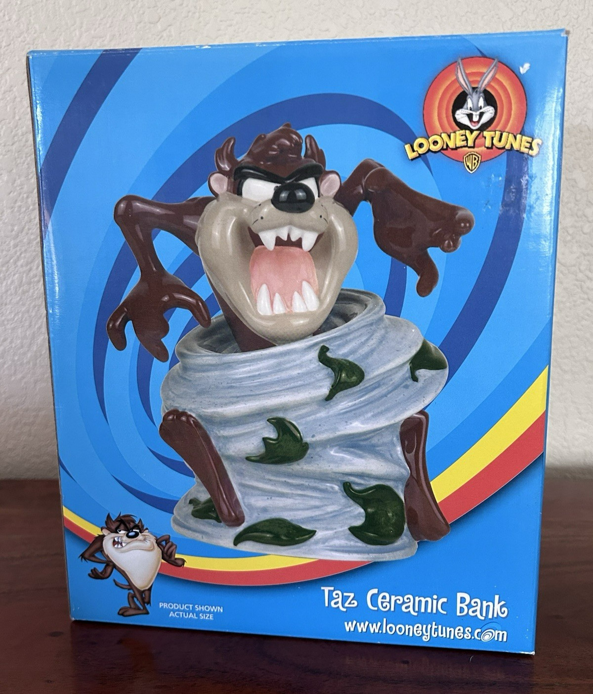 Looney Tunes Taz Ceramic Piggy Bank Vintage - Rare - NEW