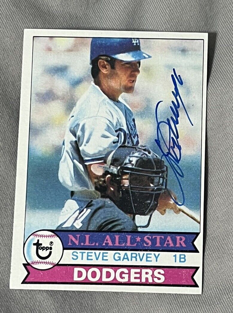 1979 Topps Steve Garvey Autograph Signed Los Angeles Dodgers Authentic